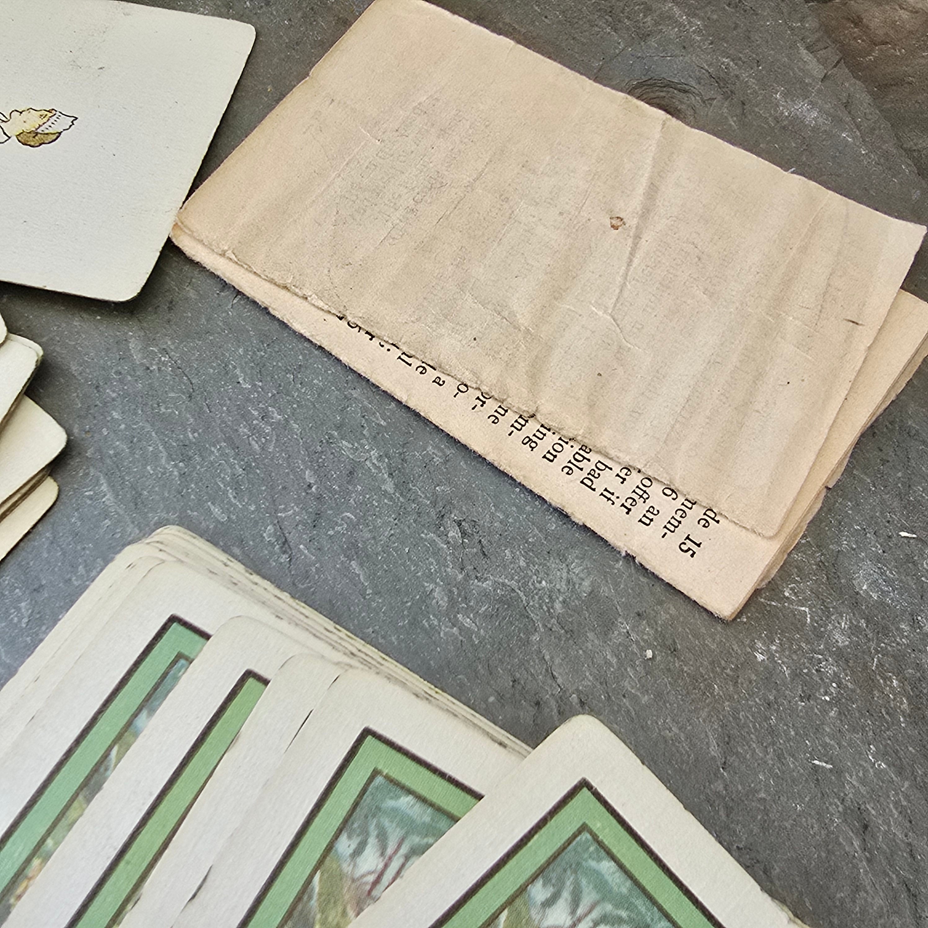 1923 Teuila Fortune Telling Cards Antique Tarot Card Deck Set Box & Instructions