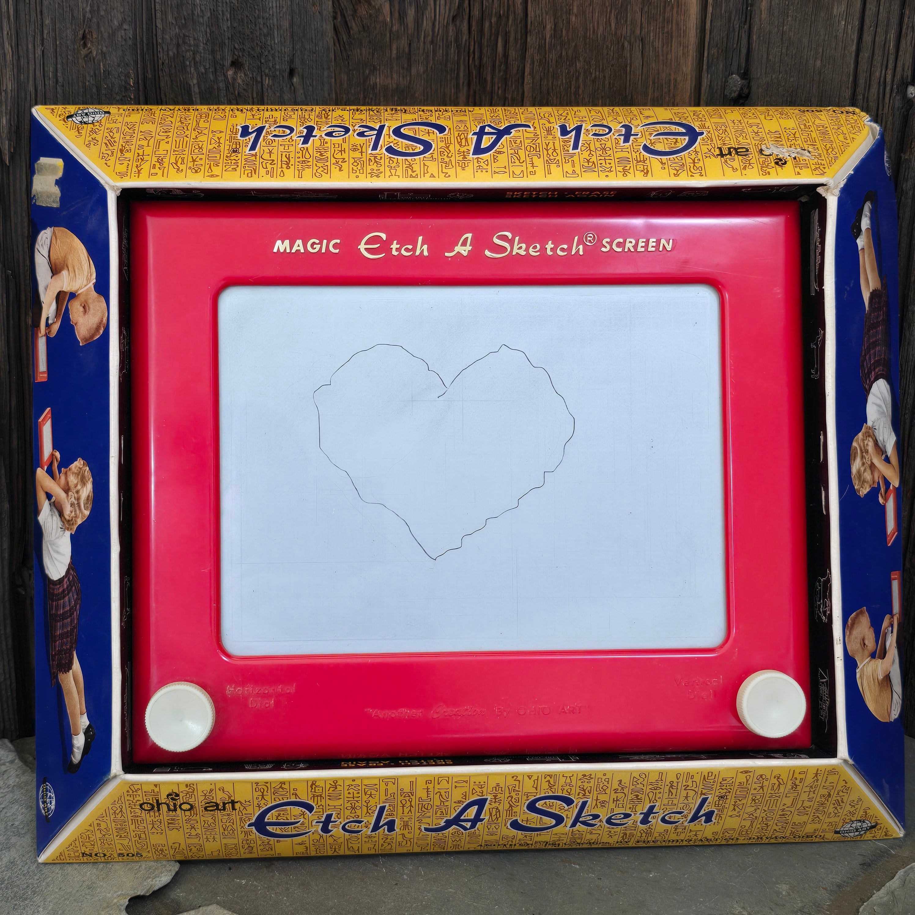 Vintage 1960's Ohio Art Etch A Sketch Drawing Toy in Original Box 1960's No. 505