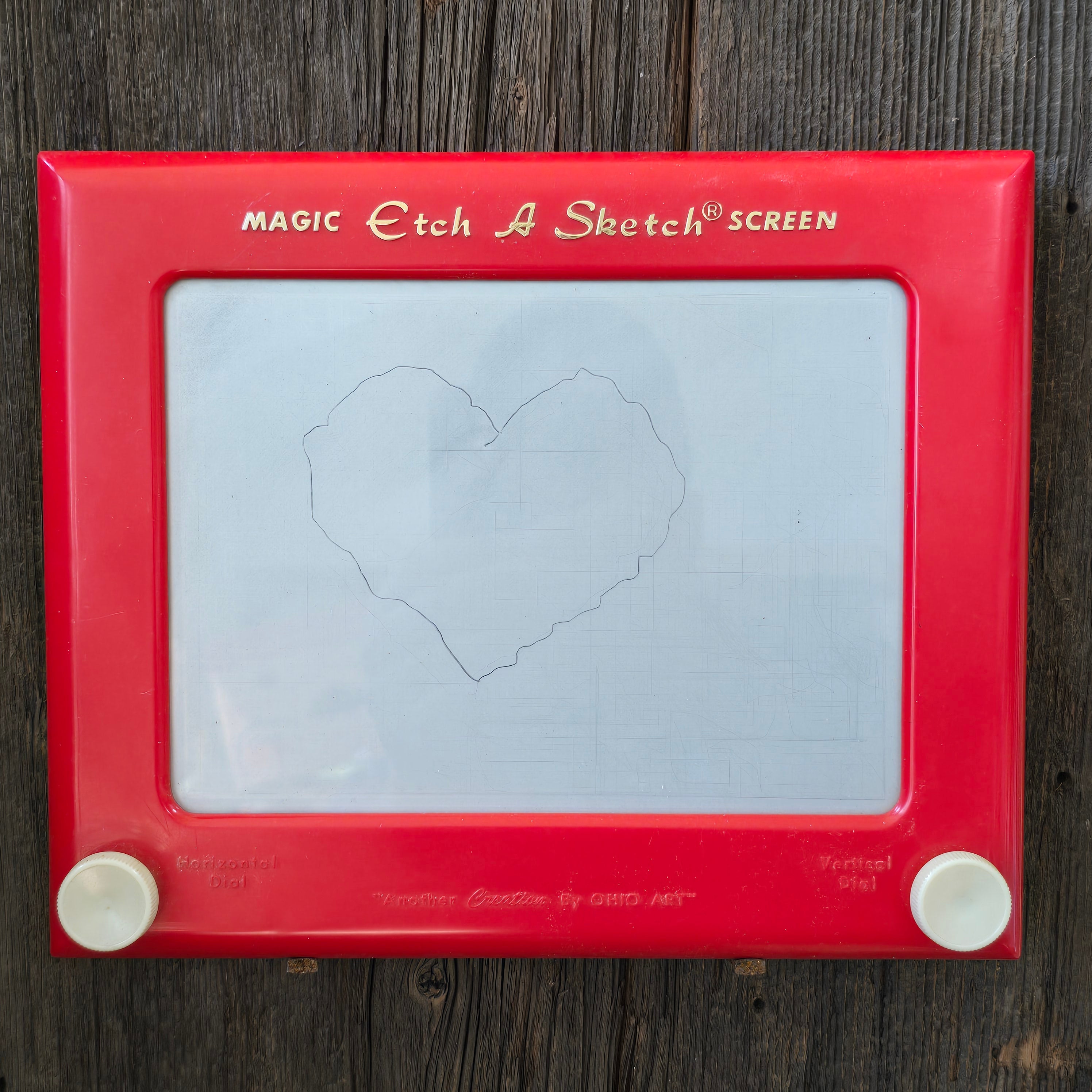 Vintage 1960's Ohio Art Etch A Sketch Drawing Toy in Original Box 1960's No. 505