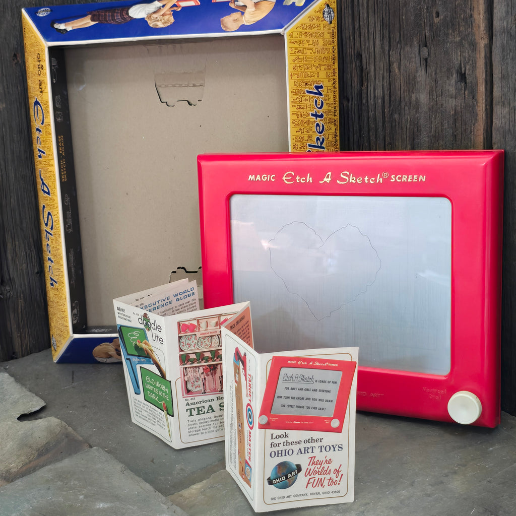 Vintage 1960's Ohio Art Etch A Sketch Drawing Toy in Original Box 1960's No. 505