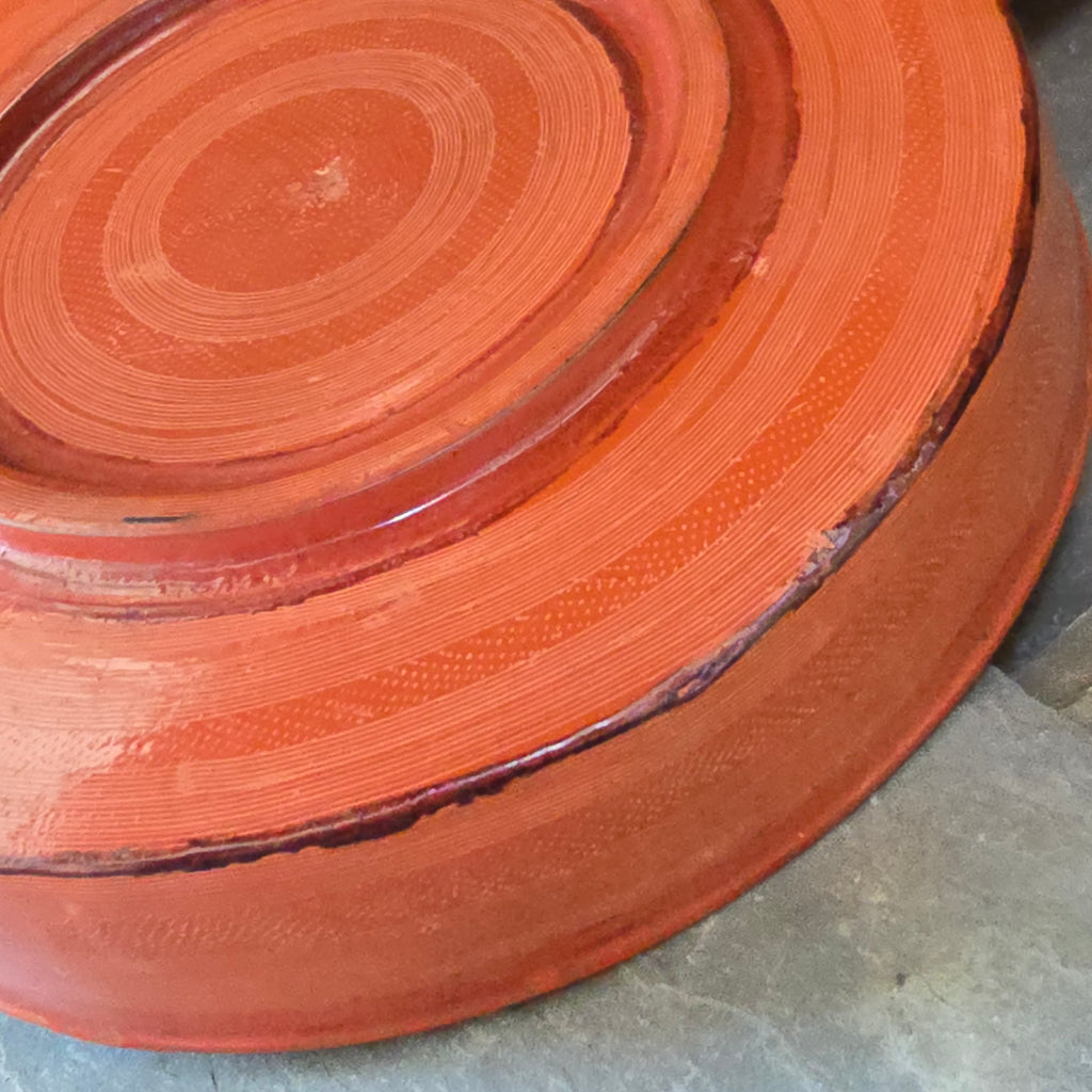 Antique Handmade Burmese Lacquer Betel Box Kun-it Three Piece Lacquerware Box