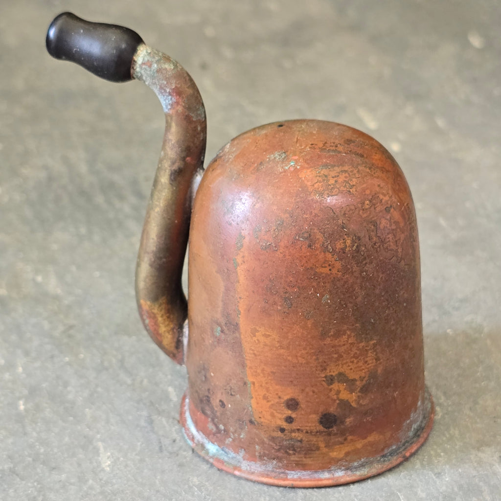 Antique Victorian Brass Ear Trumpet Early London Dome Hearing Aid Horn Device