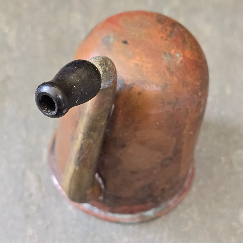 Antique Victorian Brass Ear Trumpet Early London Dome Hearing Aid Horn Device