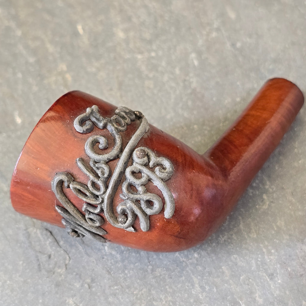 1893 Chicago World's Fair WDC Demuth Souvenir Victorian Briar Smoking Pipe