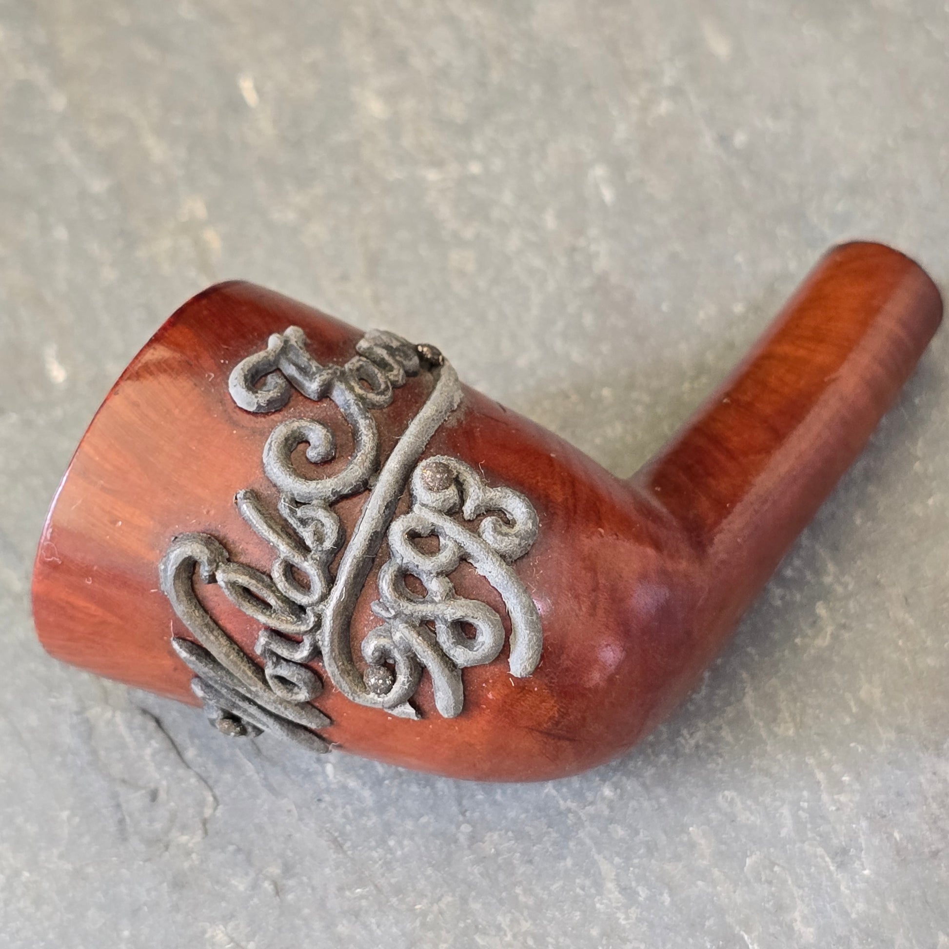 1893 Chicago World's Fair WDC Demuth Souvenir Victorian Briar Smoking Pipe