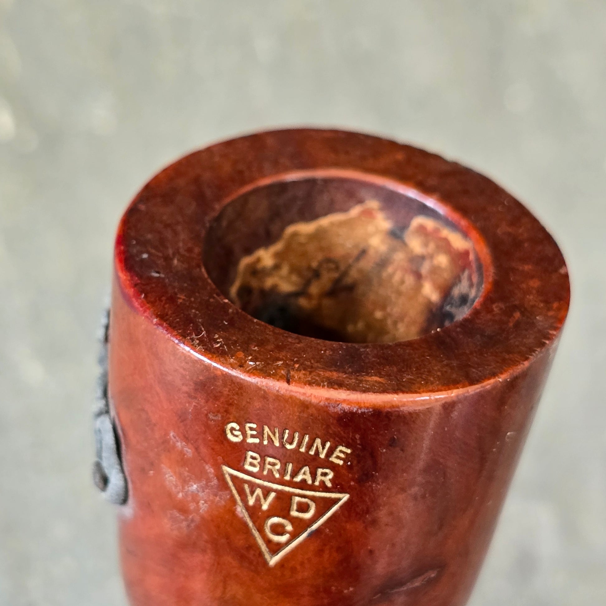 1893 Chicago World's Fair WDC Demuth Souvenir Victorian Briar Smoking Pipe