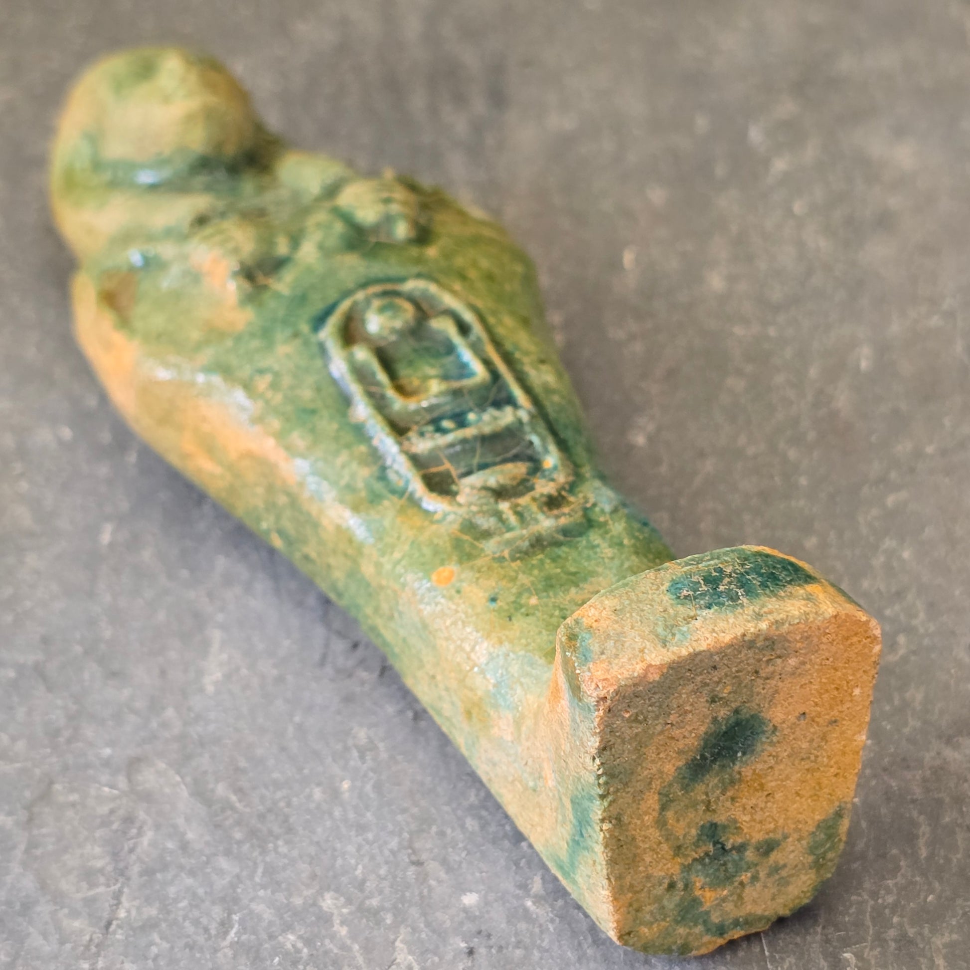 Ancient Egyptian Green Faience Ushabti Antique Egypt Funerary Figure