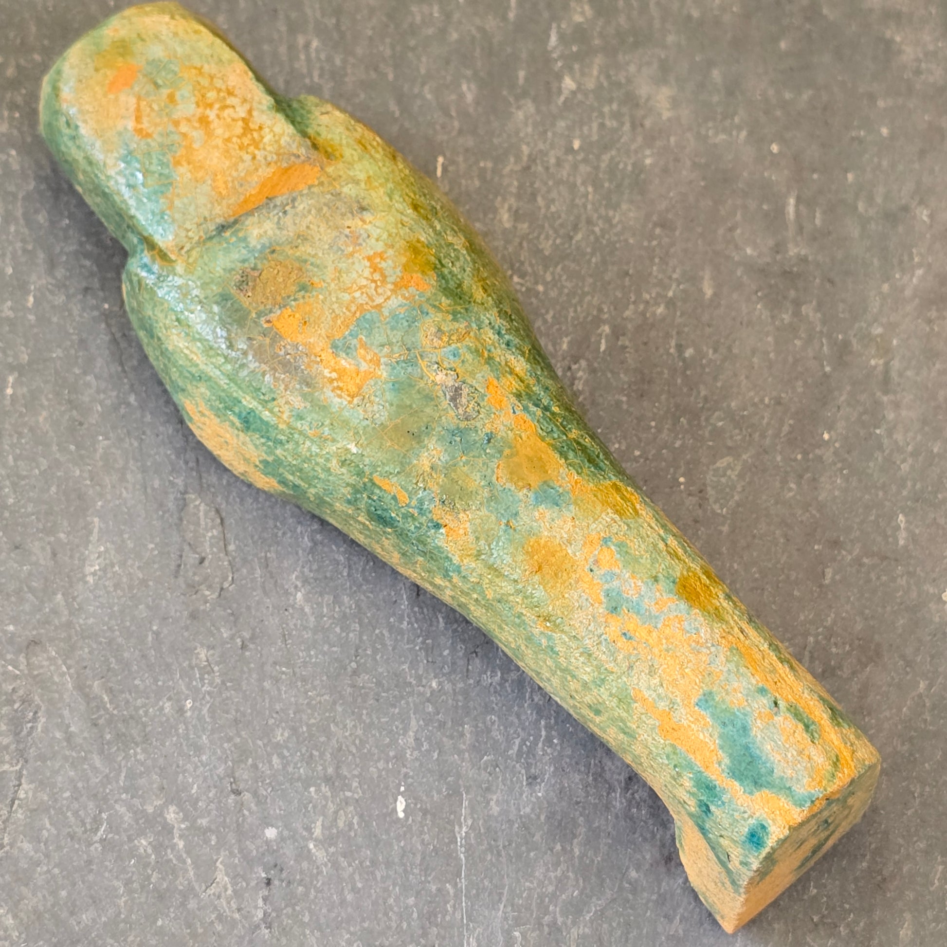 Ancient Egyptian Green Faience Ushabti Antique Egypt Funerary Figure