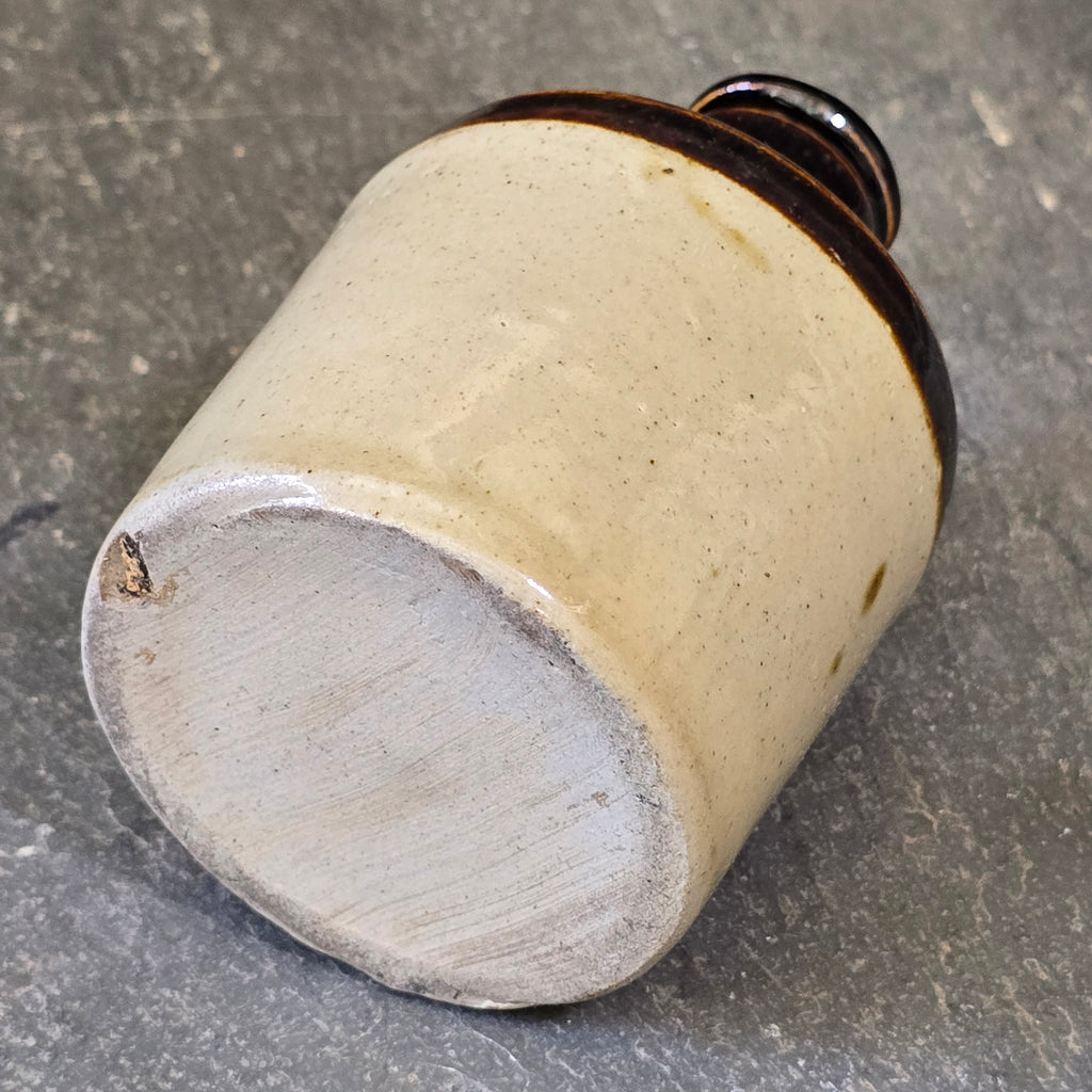 Antique Victorian Mini Stoneware Mercury Medical Crock Jug Apothecary Bottle