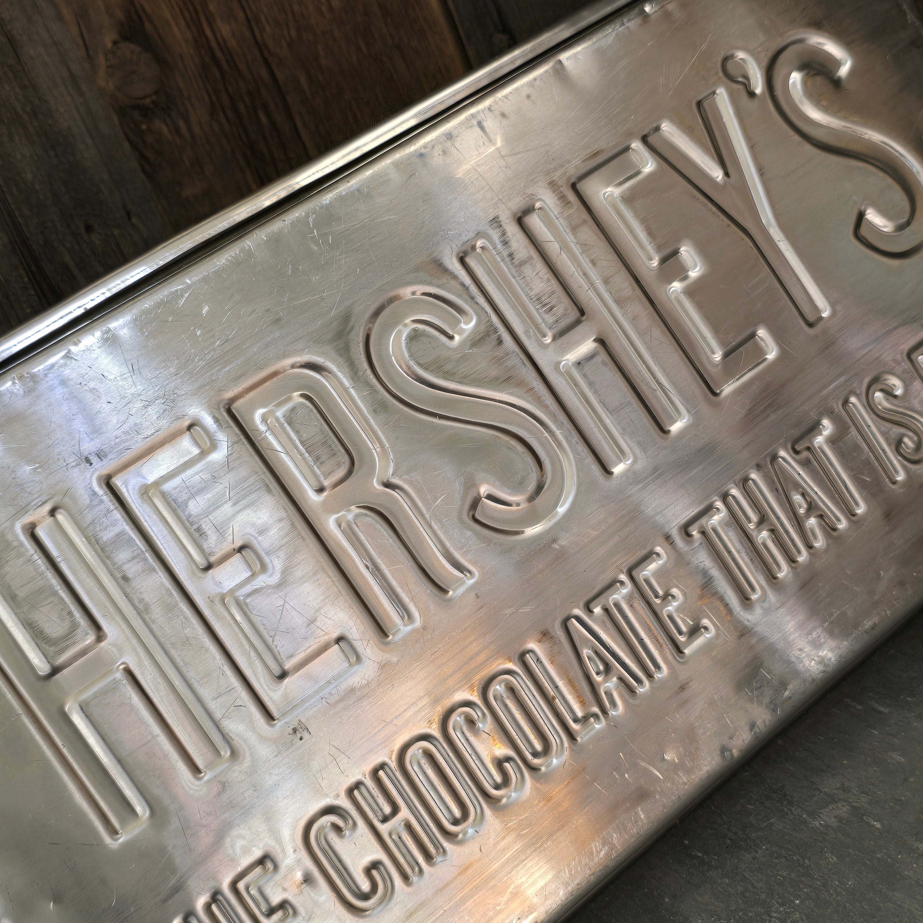 Large Vintage Hershey's Chocolate Bar Factory Industrial Candy Mold Pan 5 Pound