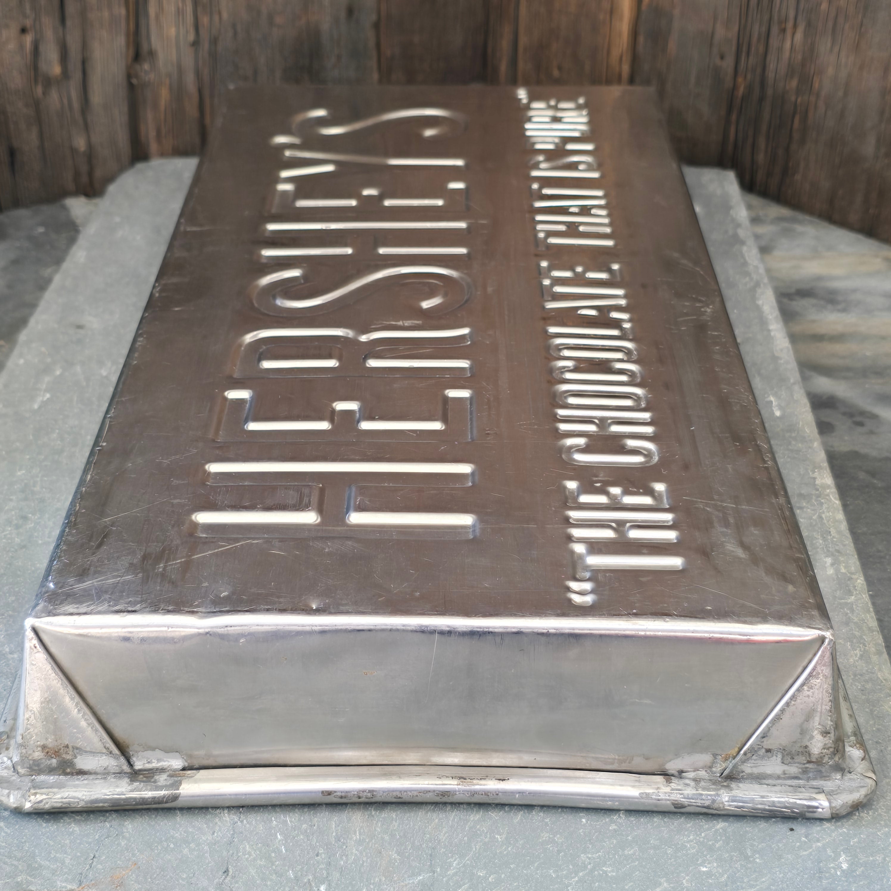 Large Vintage Hershey's Chocolate Bar Factory Industrial Candy Mold Pan 5 Pound