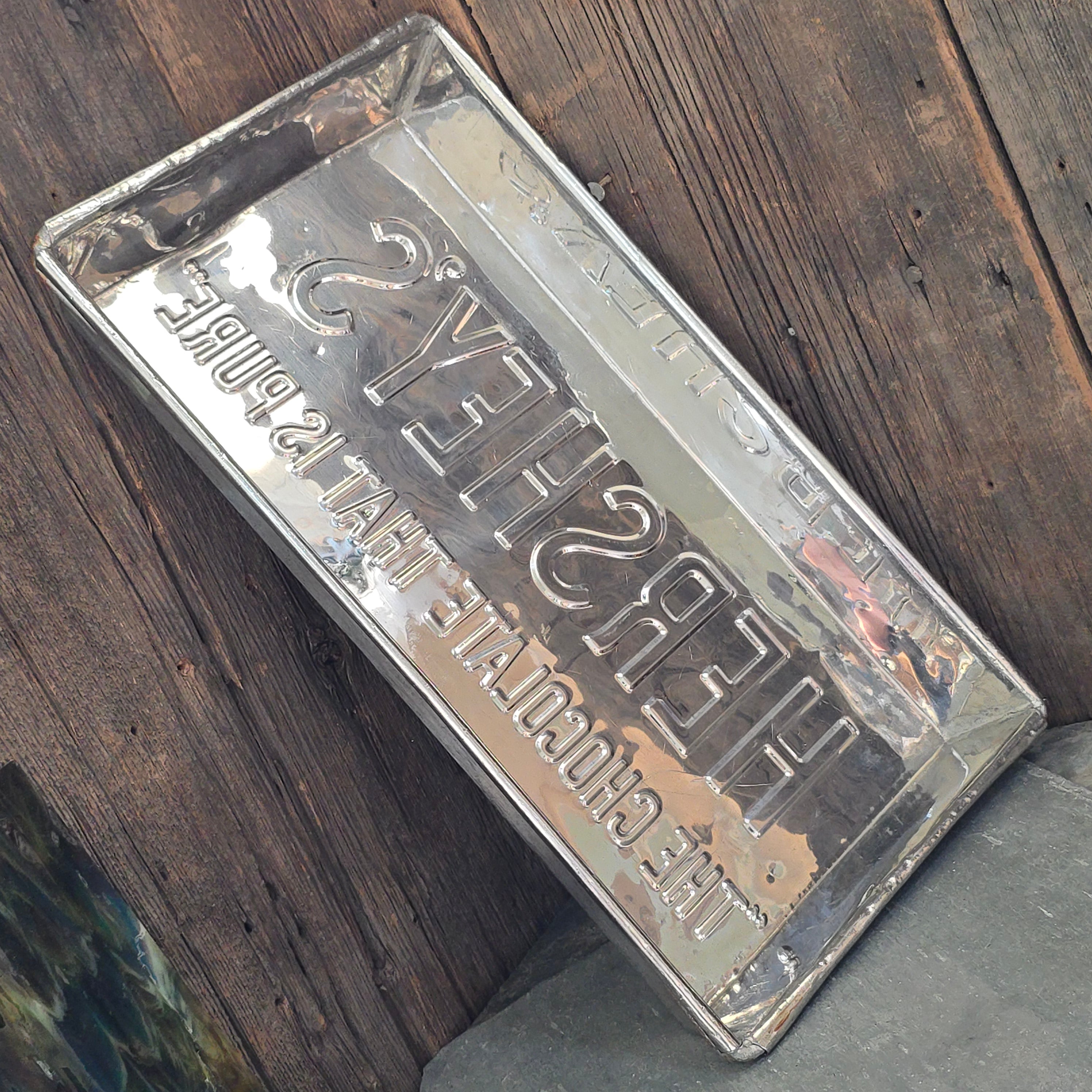 Large Vintage Commercial Hershey's Chocolate Bar Factory Candy Mold Pan 5 Pound