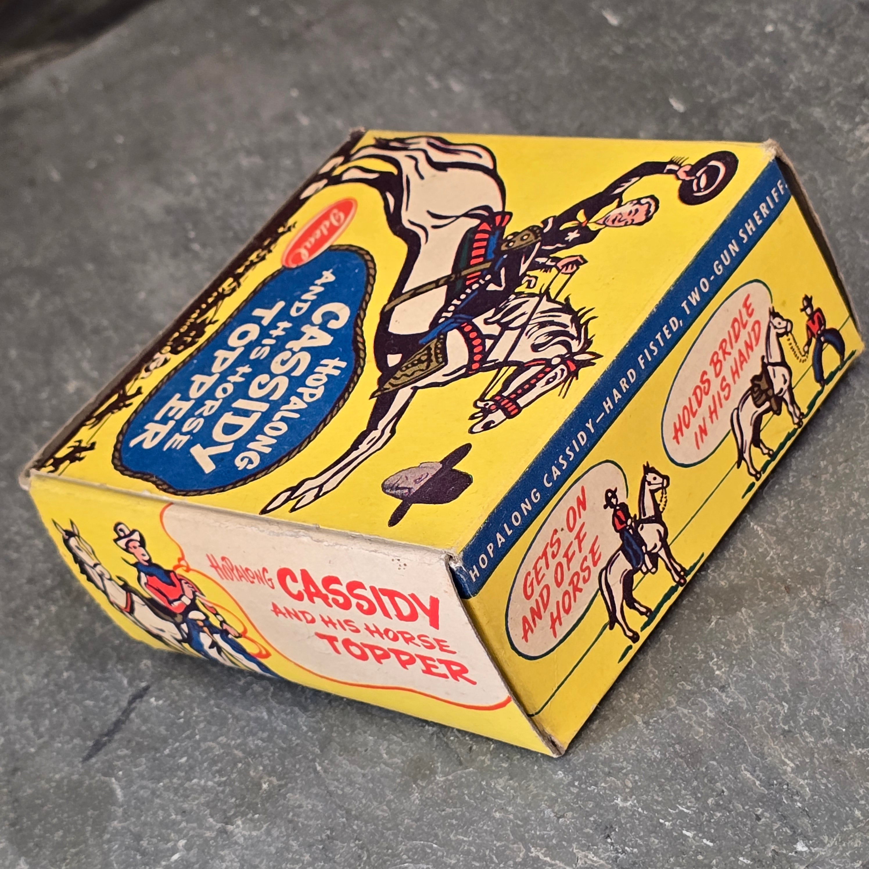 Vintage Ideal Hopalong Cassidy and His Horse Topper Original Toy Box