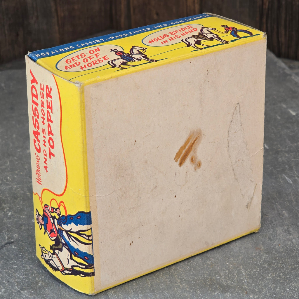 Vintage Ideal Hopalong Cassidy and His Horse Topper Original Toy Box