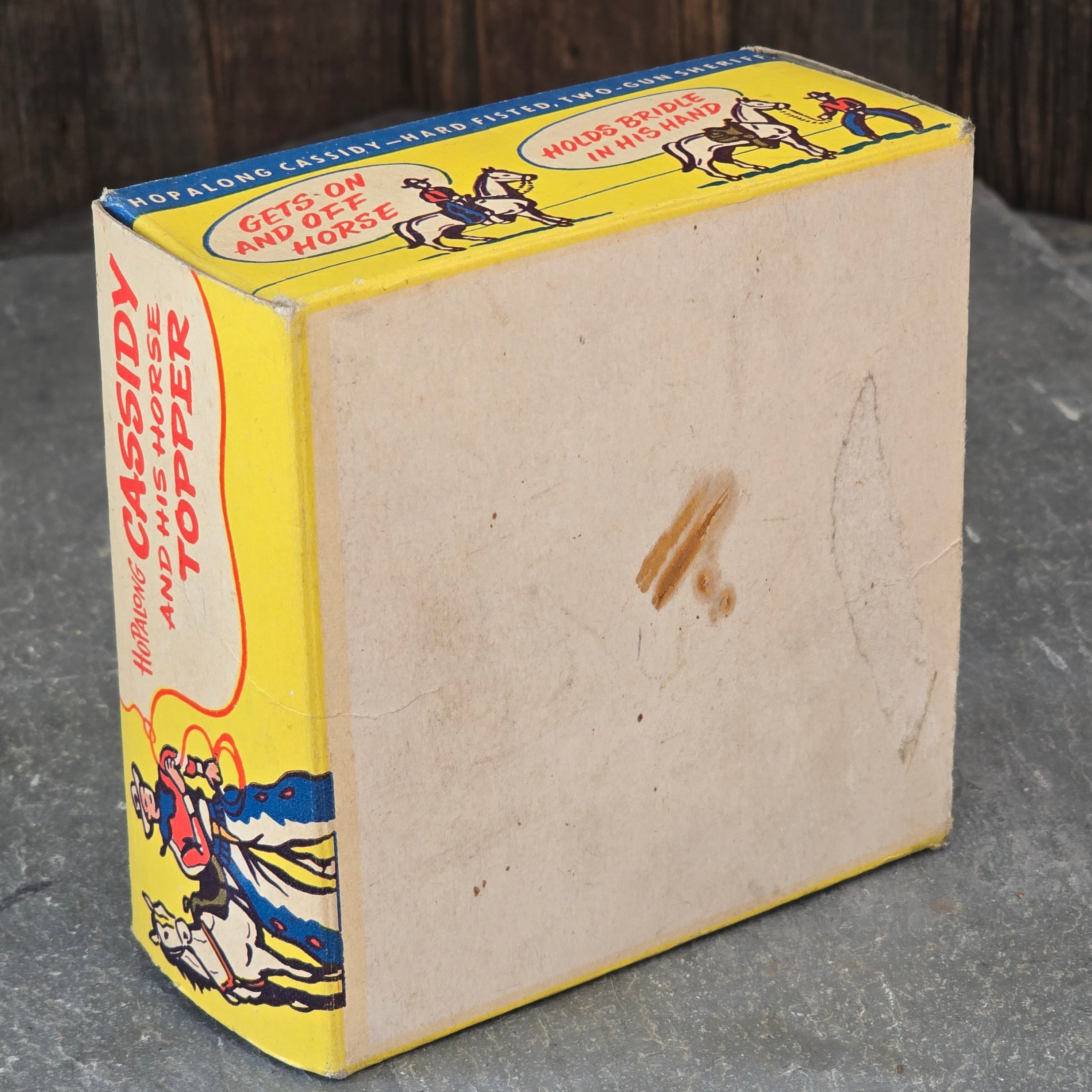 Vintage Ideal Hopalong Cassidy and His Horse Topper Original Toy Box