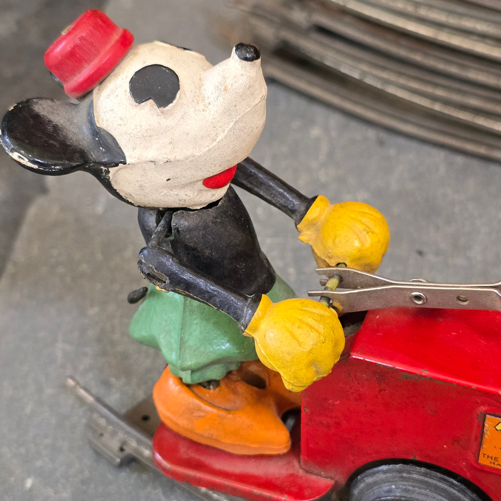Lionel Model No. 1100 Mickey Mouse Hand Car Wind Up Clockwork Antique Toy Train