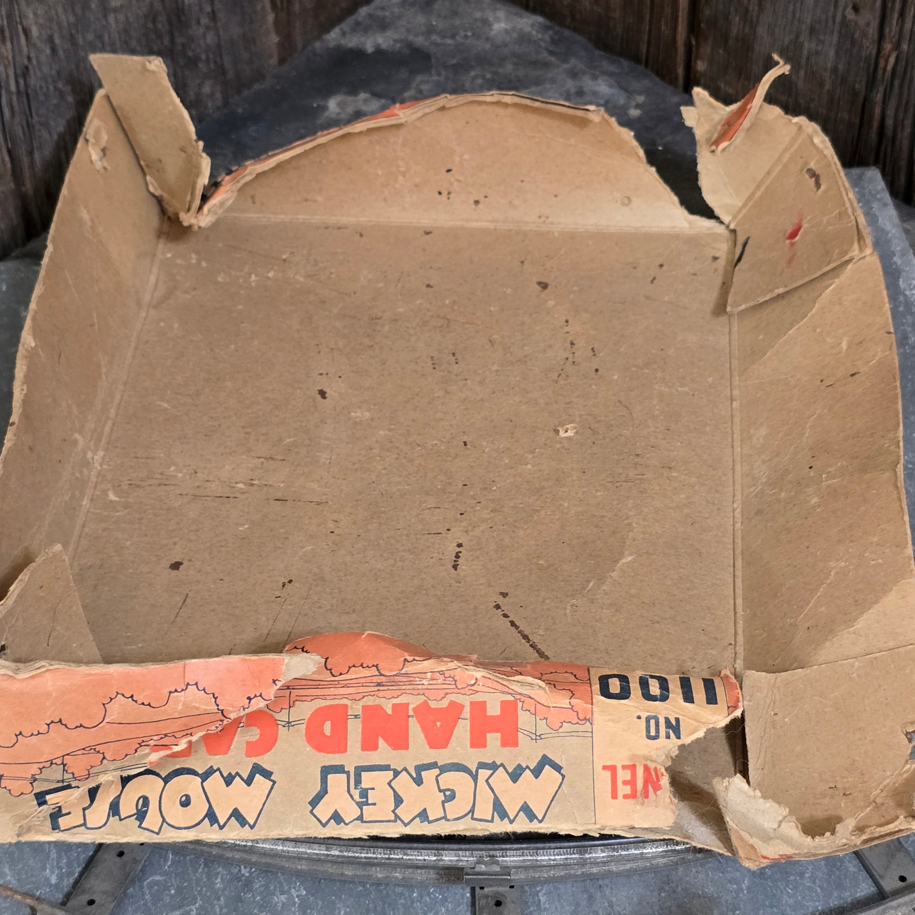 Lionel Model No. 1100 Mickey Mouse Hand Car Wind Up Clockwork Antique Toy Train