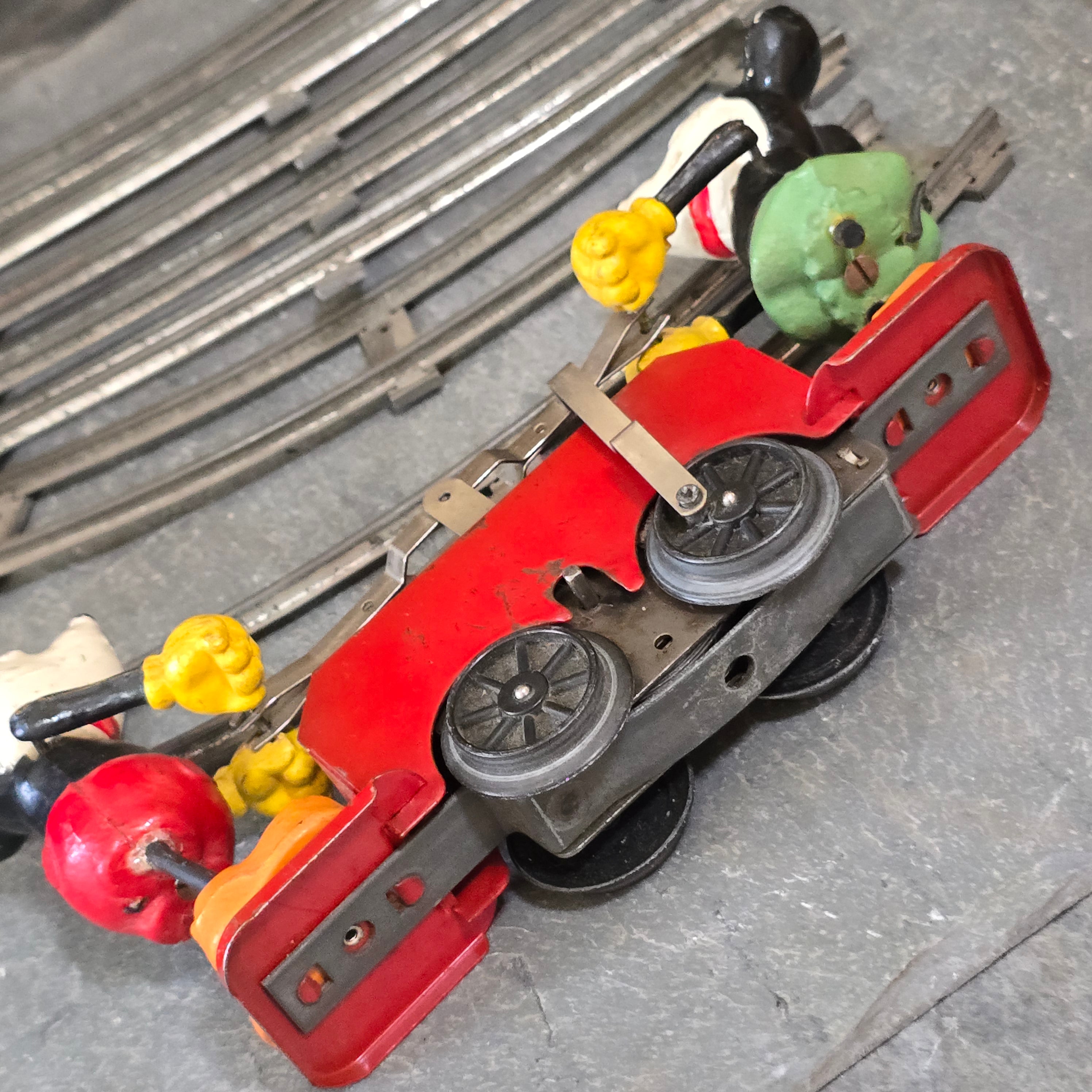 Lionel Model No. 1100 Mickey Mouse Hand Car Wind Up Clockwork Antique Toy Train