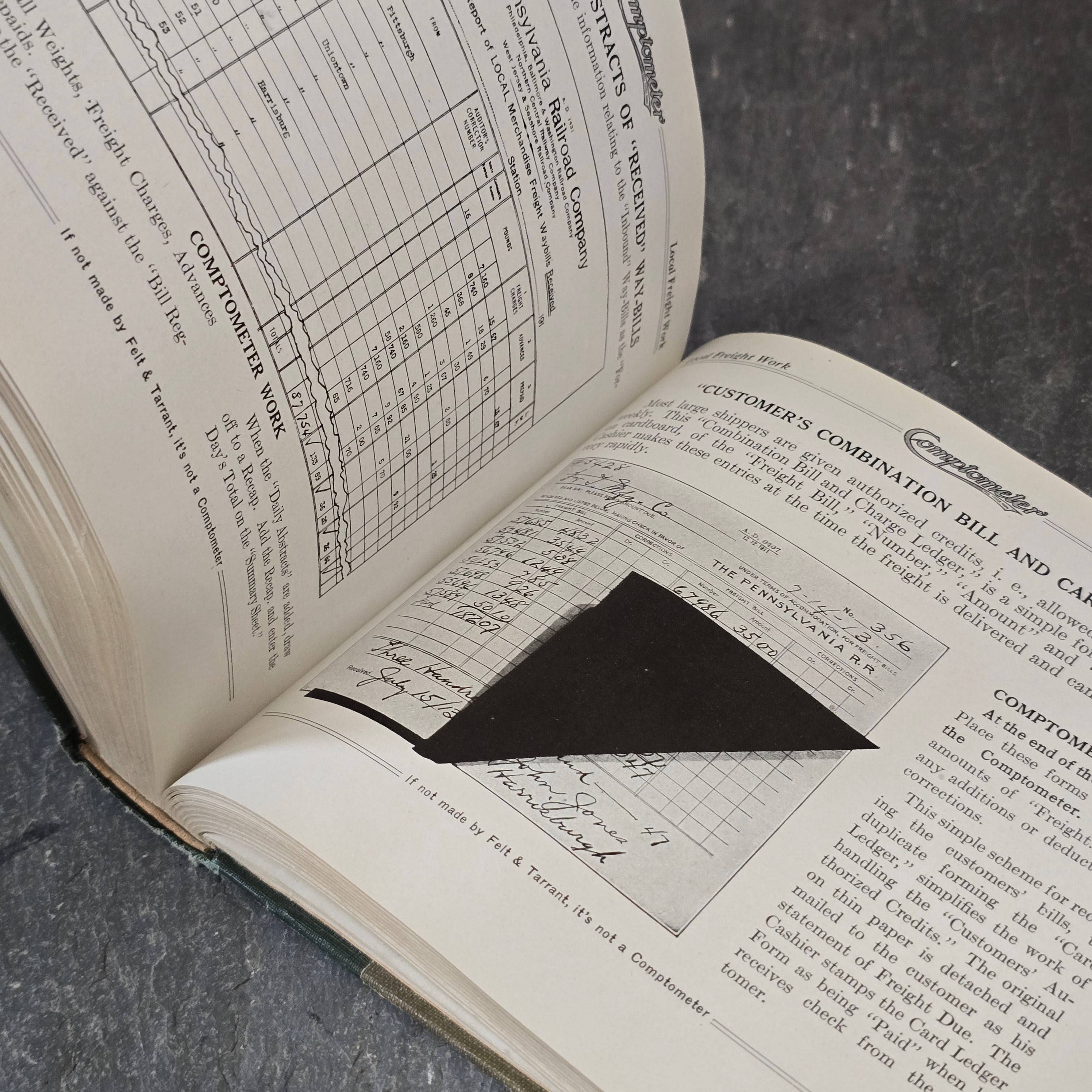 1920 Applied Mechanical Arithmetic as Practiced on the Comptometer Book Manual