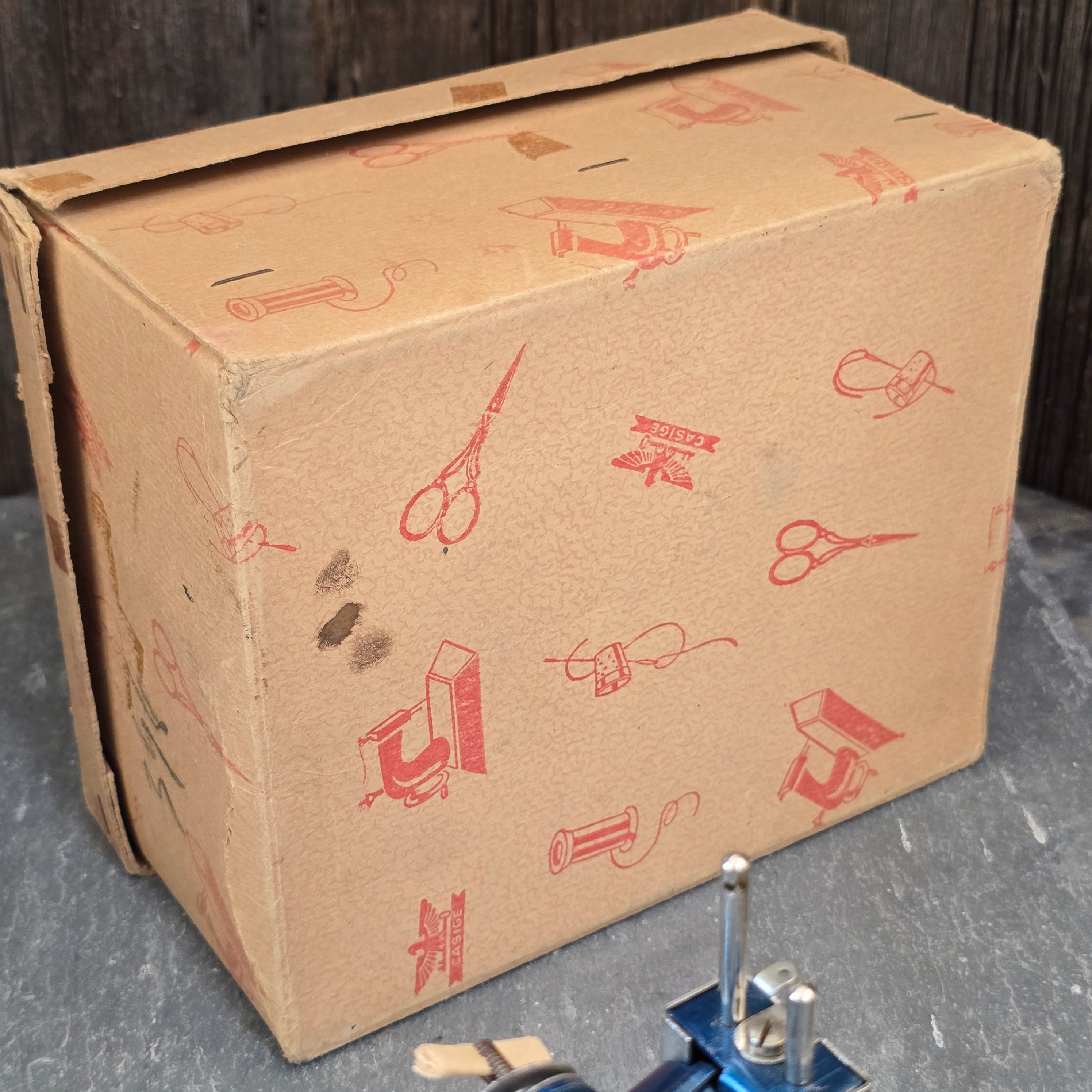 Vintage Casige Model 1470 Mid-Century German Toy Sewing Machine in Original Box