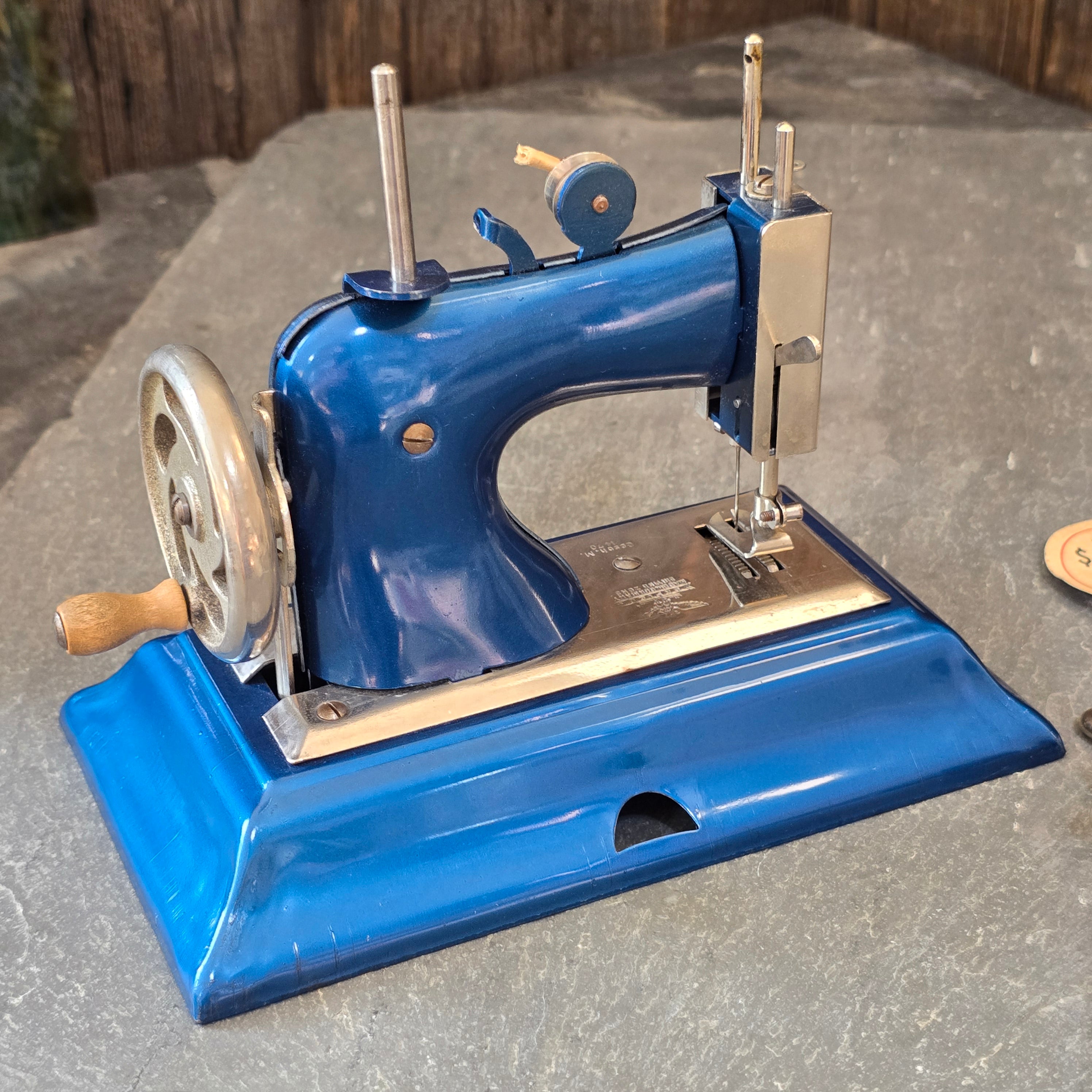 Vintage Casige Model 1470 Mid-Century German Toy Sewing Machine in Original Box