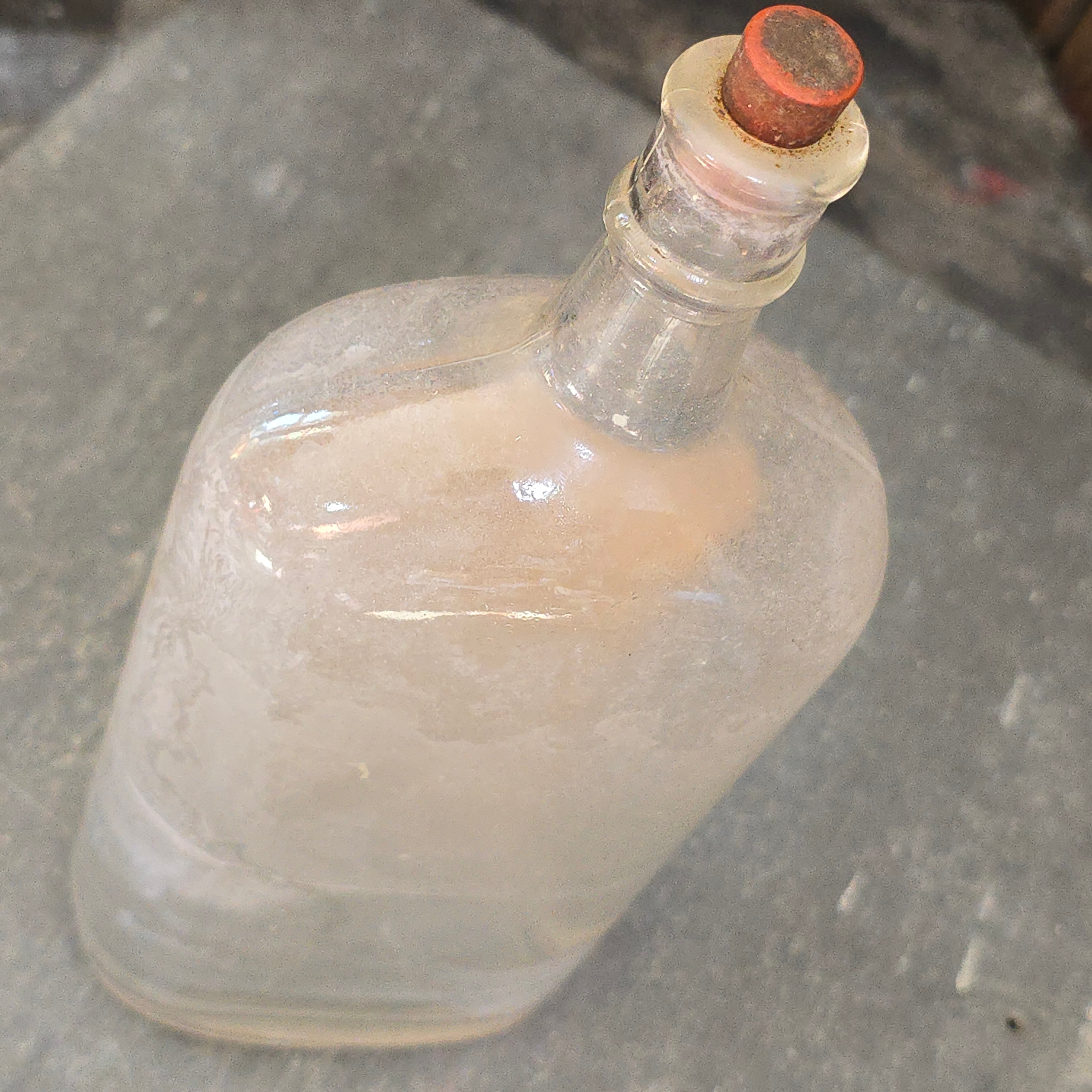 Yankee Brand Ammonia Antique Glass Bottle with Label H.F. Botsford Carnegie PA