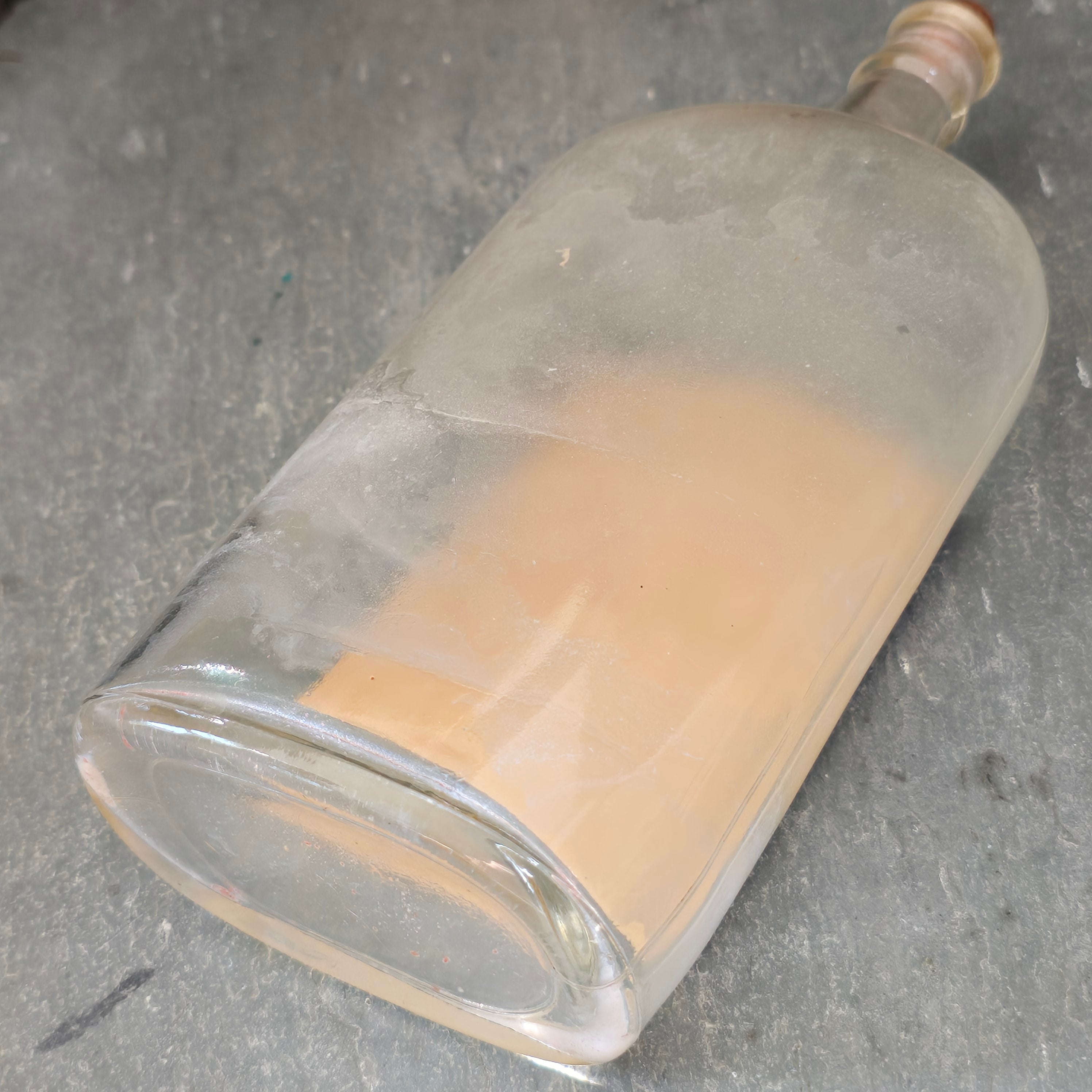 Yankee Brand Ammonia Antique Glass Bottle with Label H.F. Botsford Carnegie PA