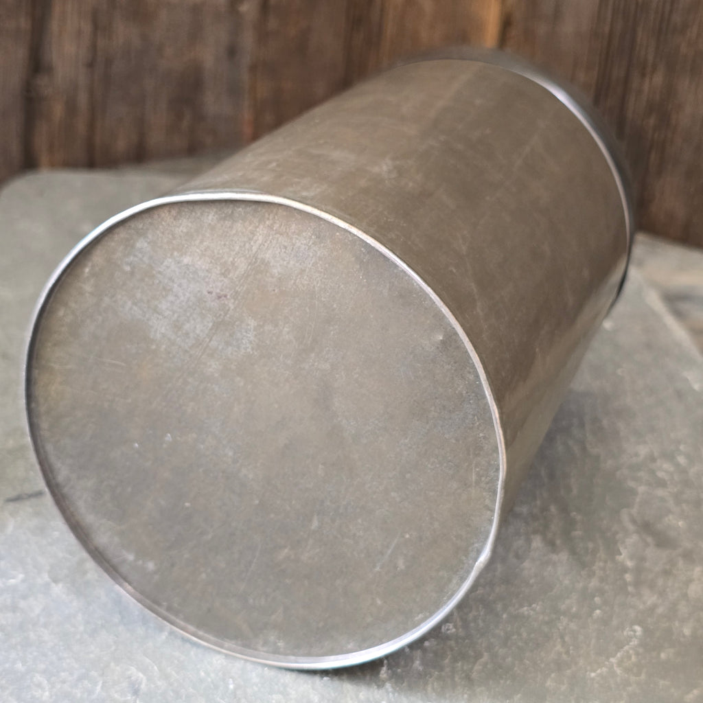 Joseph R. Peebles' Sons Co. Cincinnati, OH Embossed Advertising Tin Canister