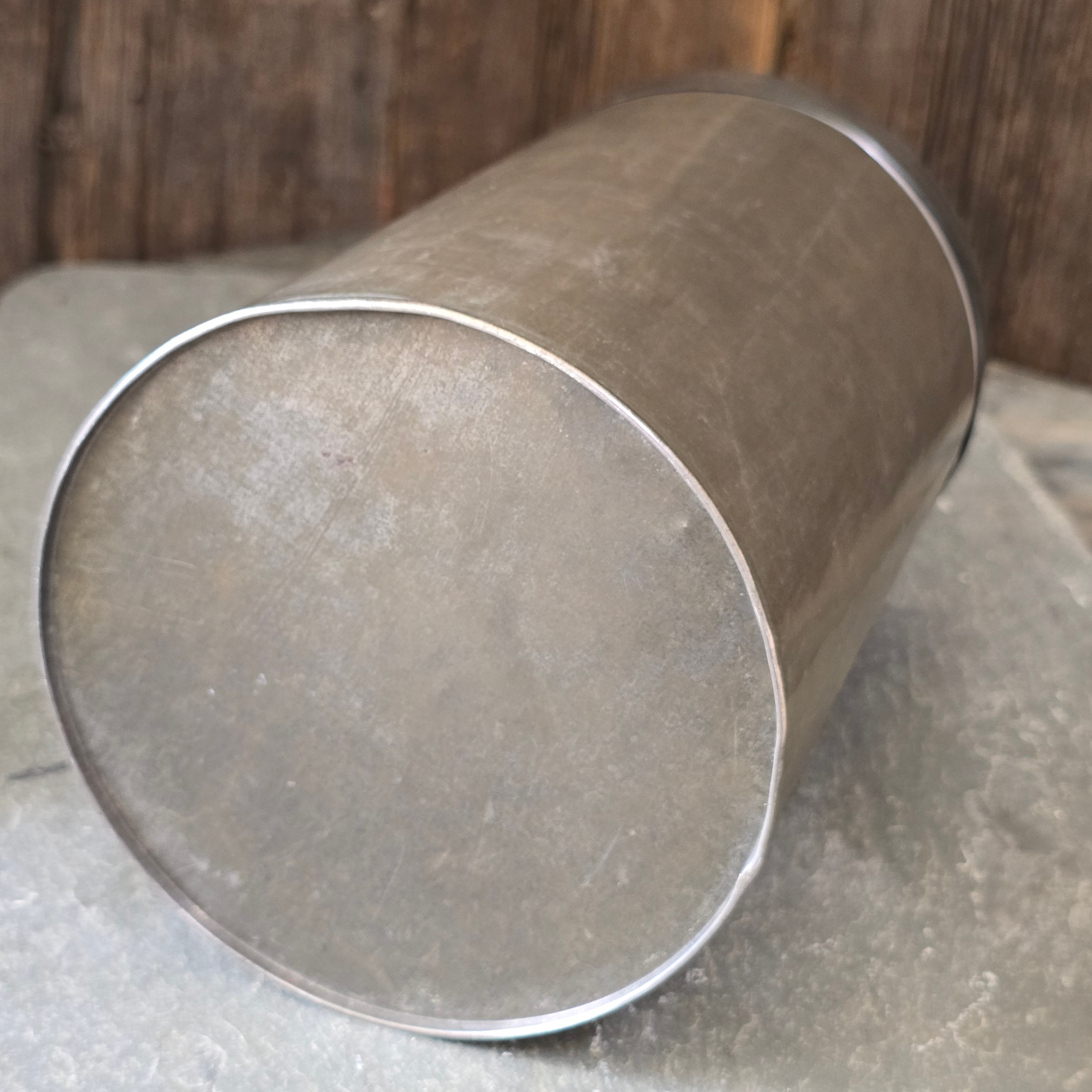 Joseph R. Peebles' Sons Co. Cincinnati, OH Embossed Advertising Tin Canister