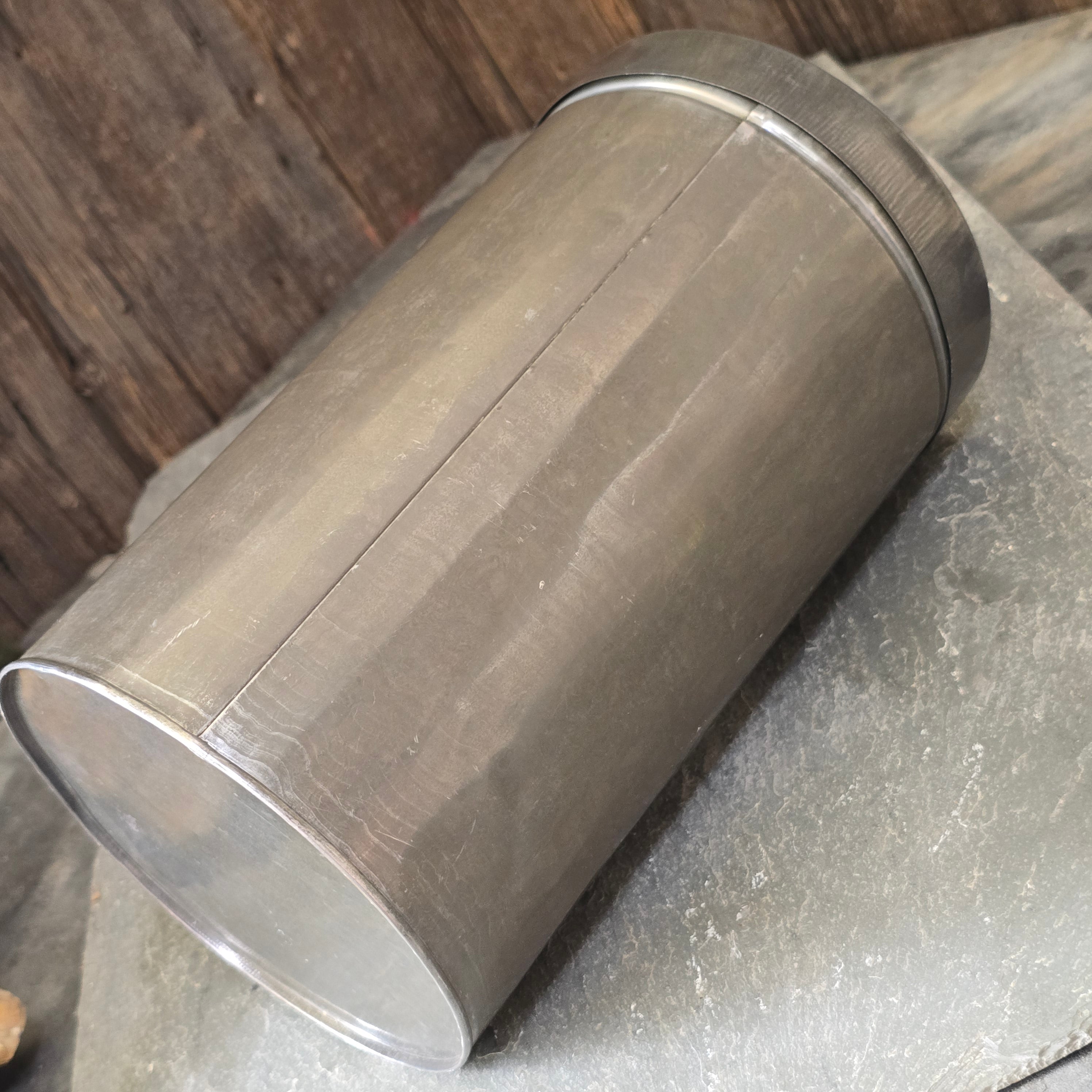 Joseph R. Peebles' Sons Co. Cincinnati, OH Embossed Advertising Tin Canister