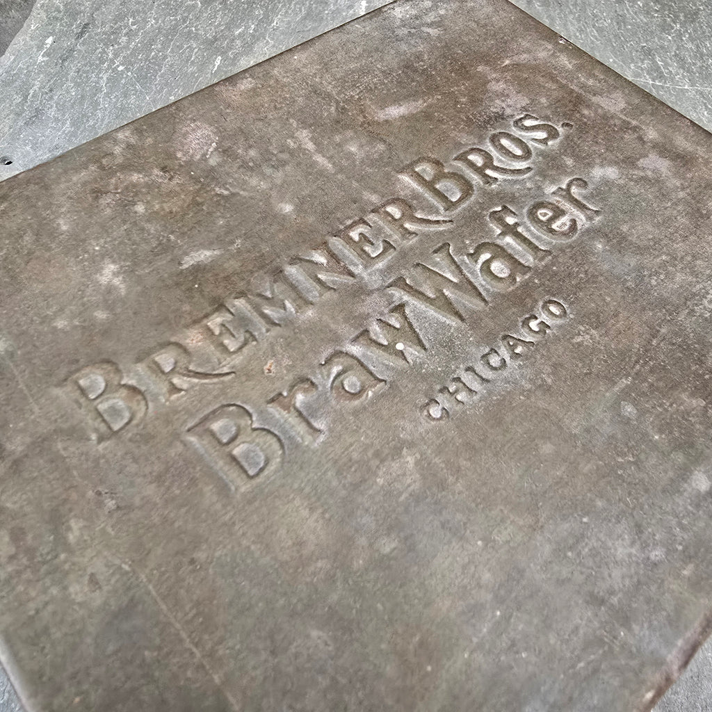 Scarce Antique Bremner Bros. Braw Wafers Cookie Biscuit Advertising Tin Chicago