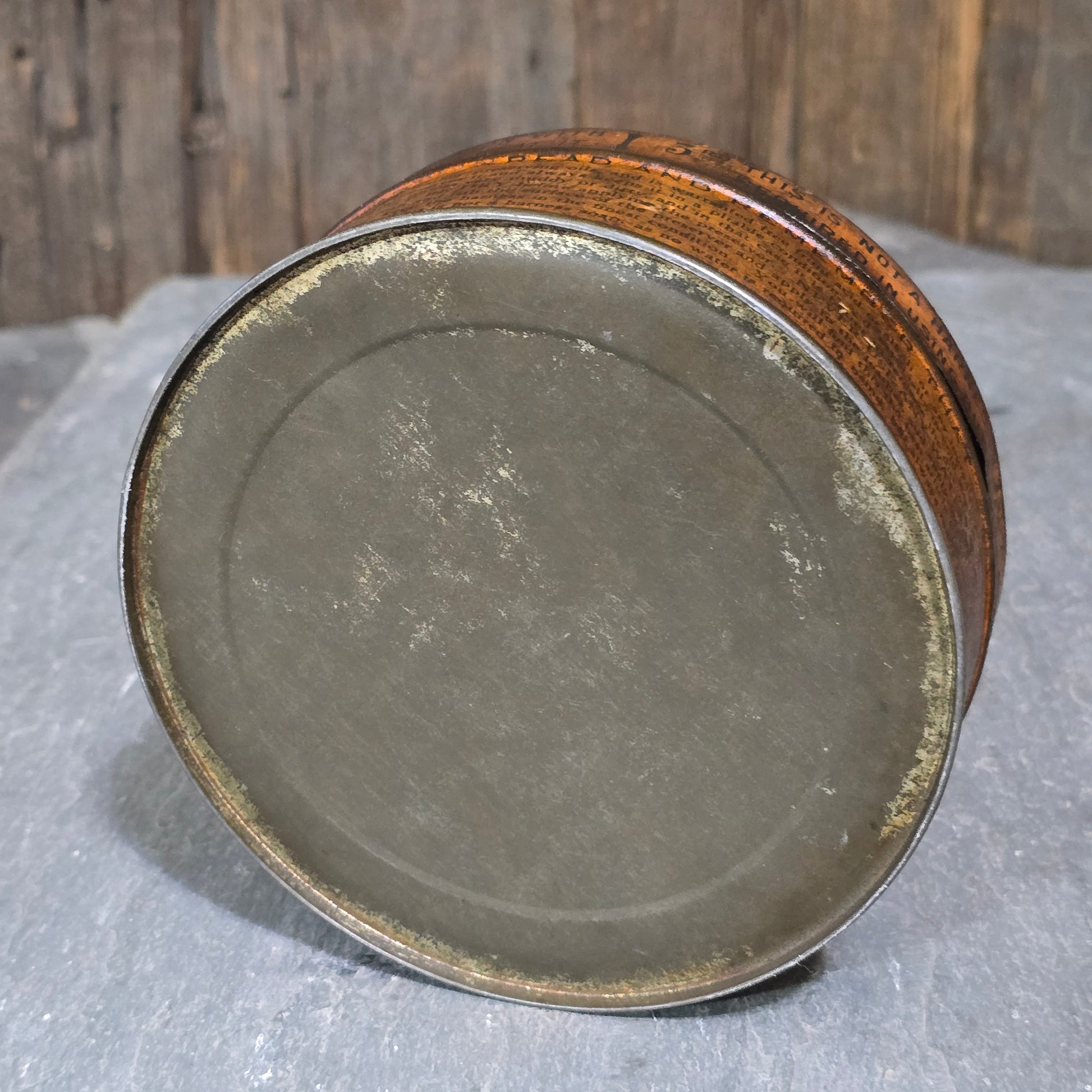 999 Harness Preserver Oil Advertising Tin The Petroleo Company Waterford, NY