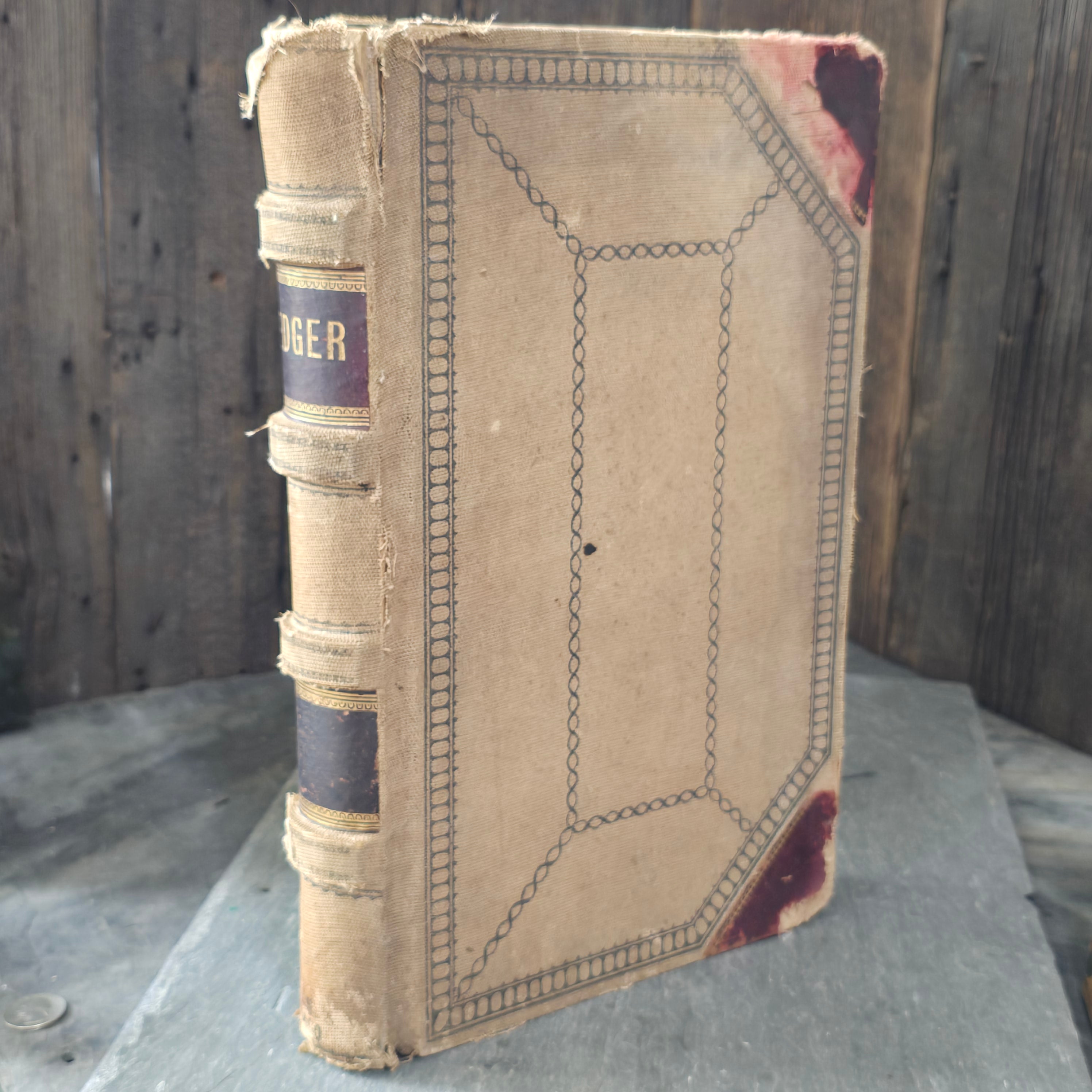 Antique Large Accounting Farming Ledger Angelica, New York Egg Farm Book 1909