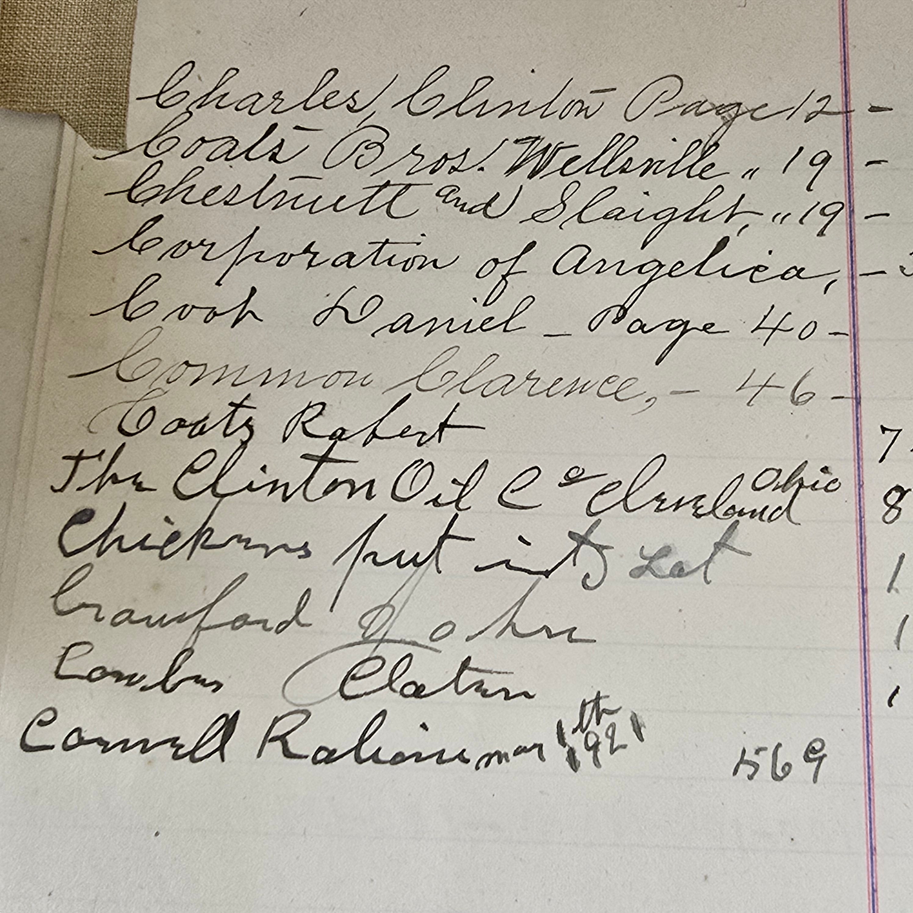 Antique Large Accounting Farming Ledger Angelica, New York Egg Farm Book 1909