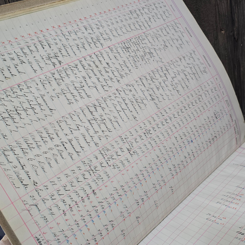 1931 Distribution Docket Fred Ludwick Sheriff McKean County PA Ledger Case Book
