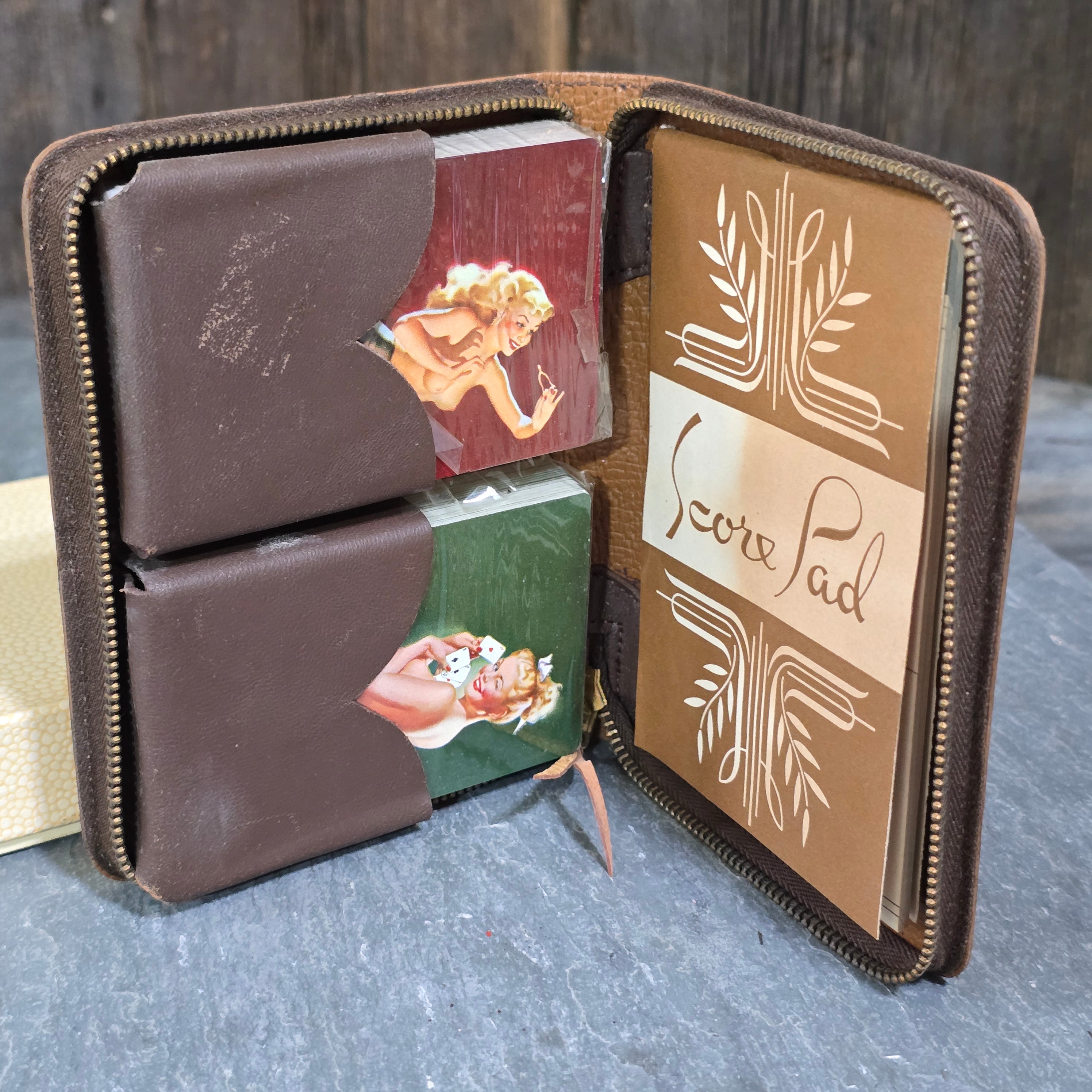 Freeman Elliot NOS Sealed Two Deck Pin-Up Bridge Mid-Century Playing Cards