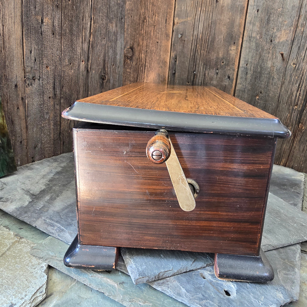 Antique Late Victorian Mermod Freres 8 Tune 62 Note 9 Inch Cylinder Music Box