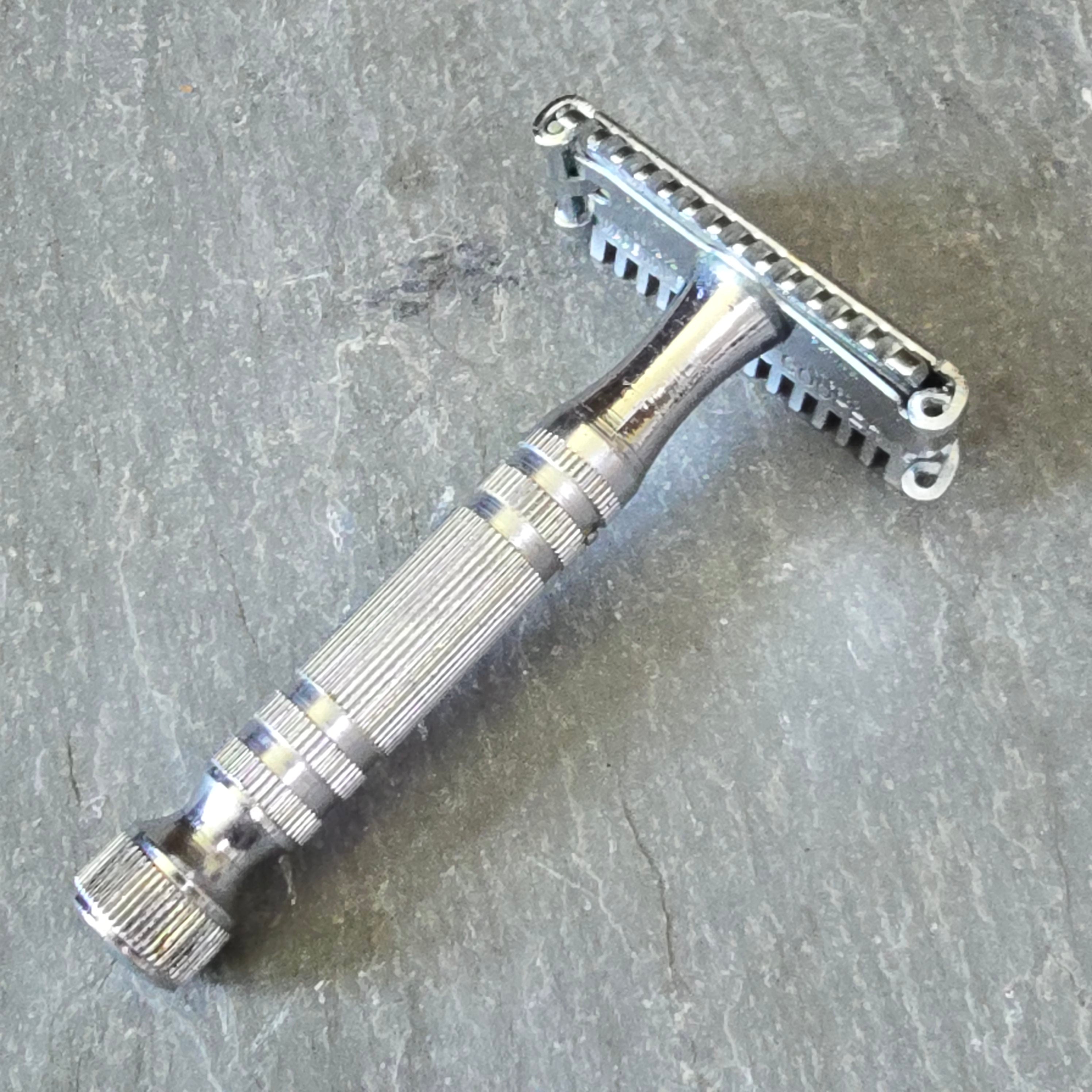 Antique Cooper MonoBilt One-Piece Razor in Original Box with Instruction Book