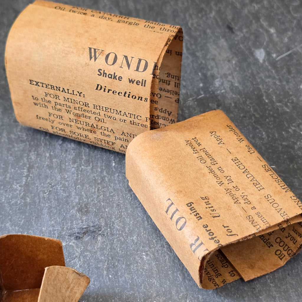 Antique Dr. White Medicine Co. Wonder Oil Bottle & Original Boxes Winnipeg Quack