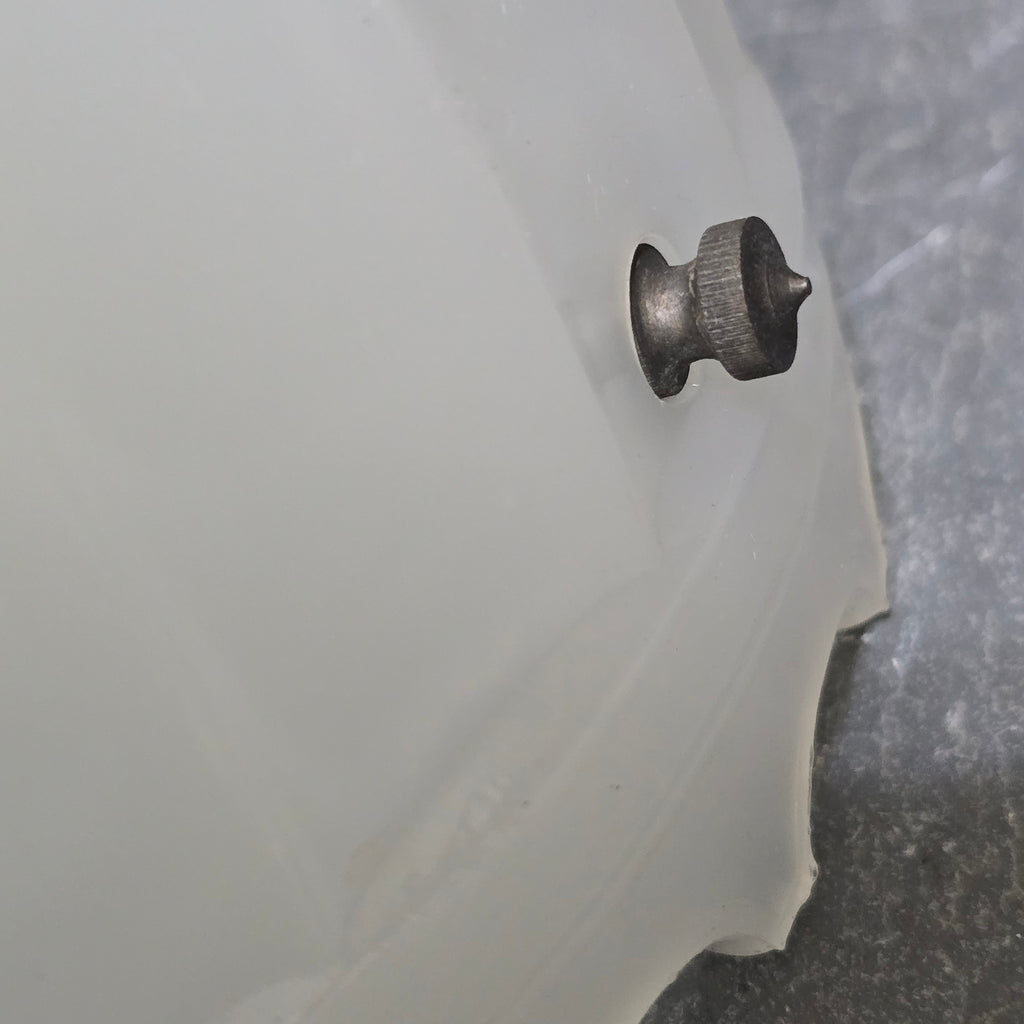 Antique Heavy Opaline Glass Ceiling Pendant Light Fixture Globe Hanging Shade