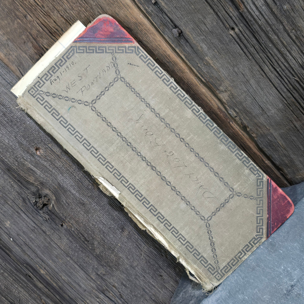Early 1900's Westfield, NY Area Accounting Ledger Book w/ Interesting Writing