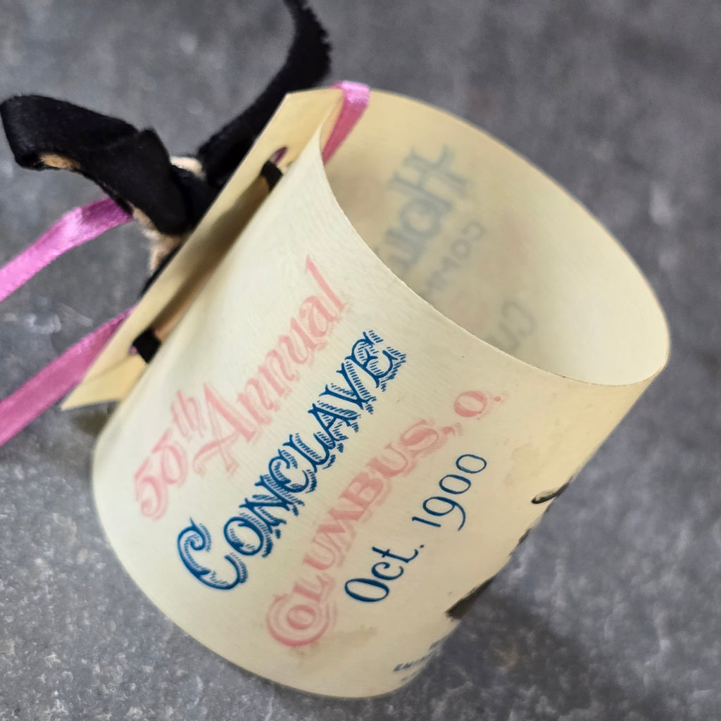 1900 58th Annual Conclave Columbus OH Knights Templar Celluloid Napkin Ring