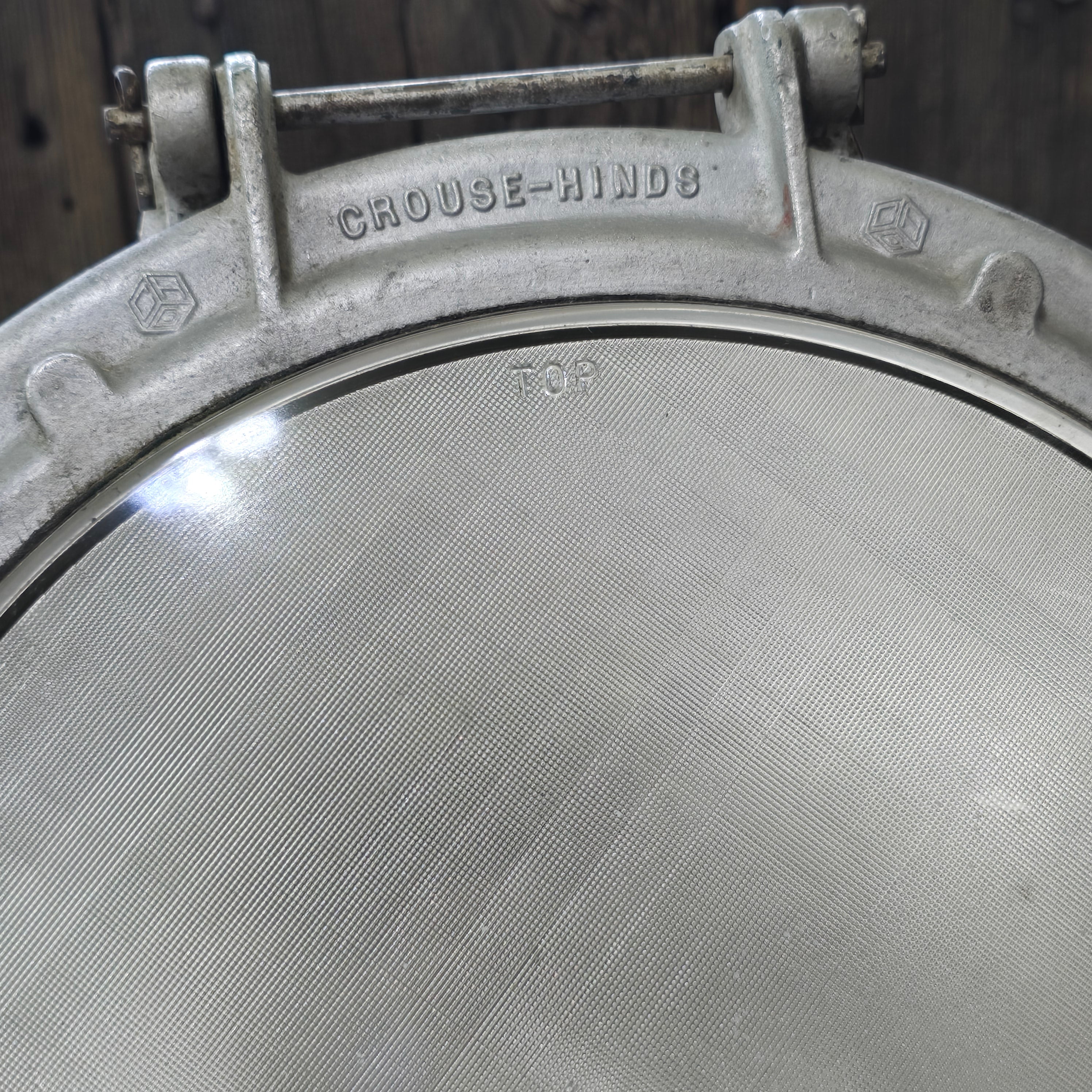 Crouse-Hinds ADR 12 Vintage Industrial Nautical Spotlight Navy Fire Rescue Lamp