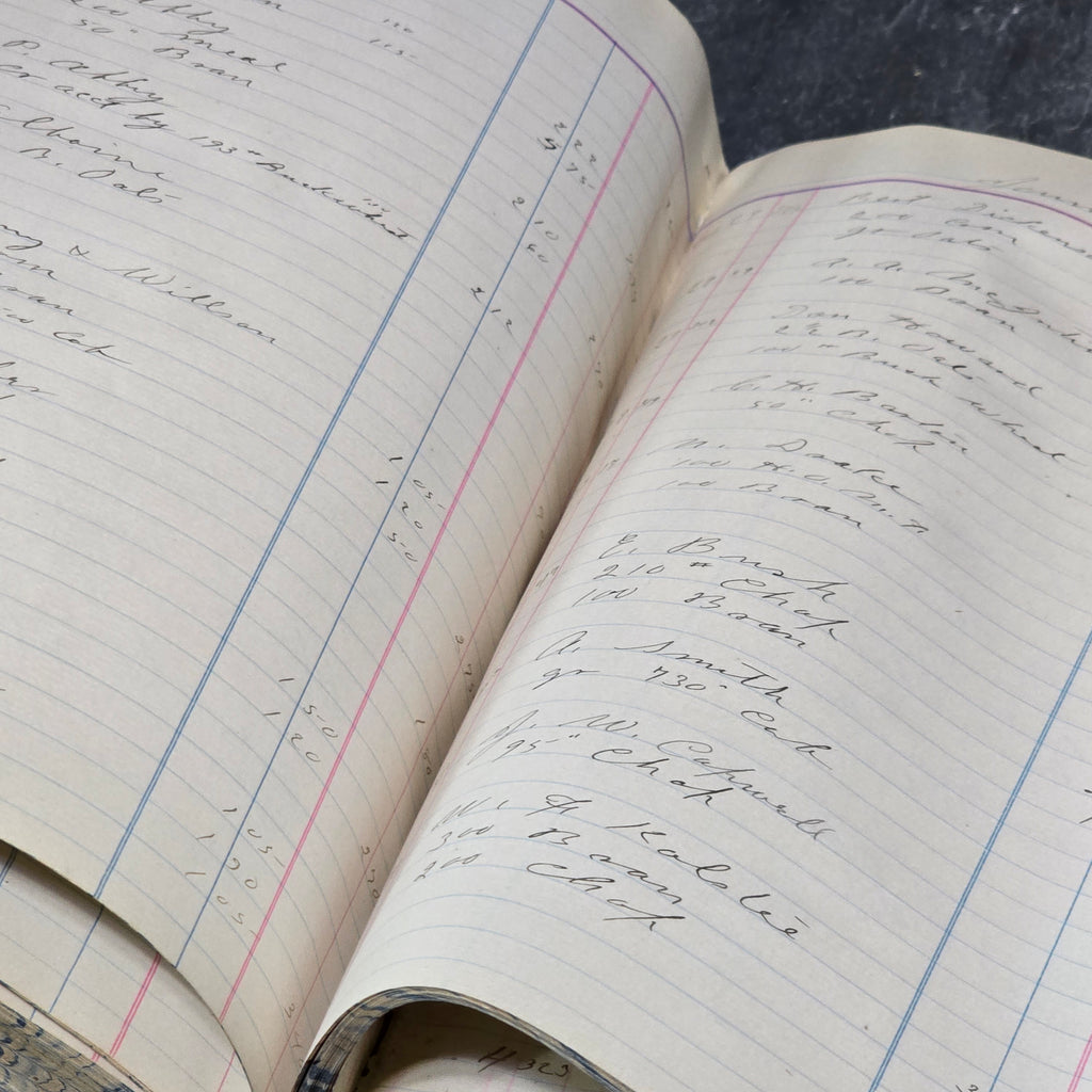 1906 Antique W.A. Dodd & Co. Accounting Ledger Book Corry, Pennsylvania