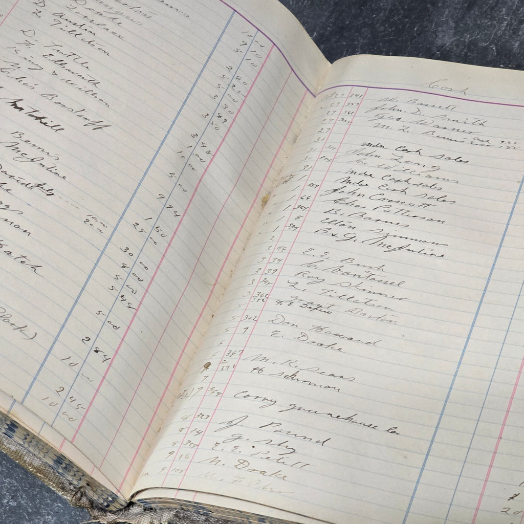 1906 Antique W.A. Dodd & Co. Accounting Ledger Book Corry, Pennsylvania