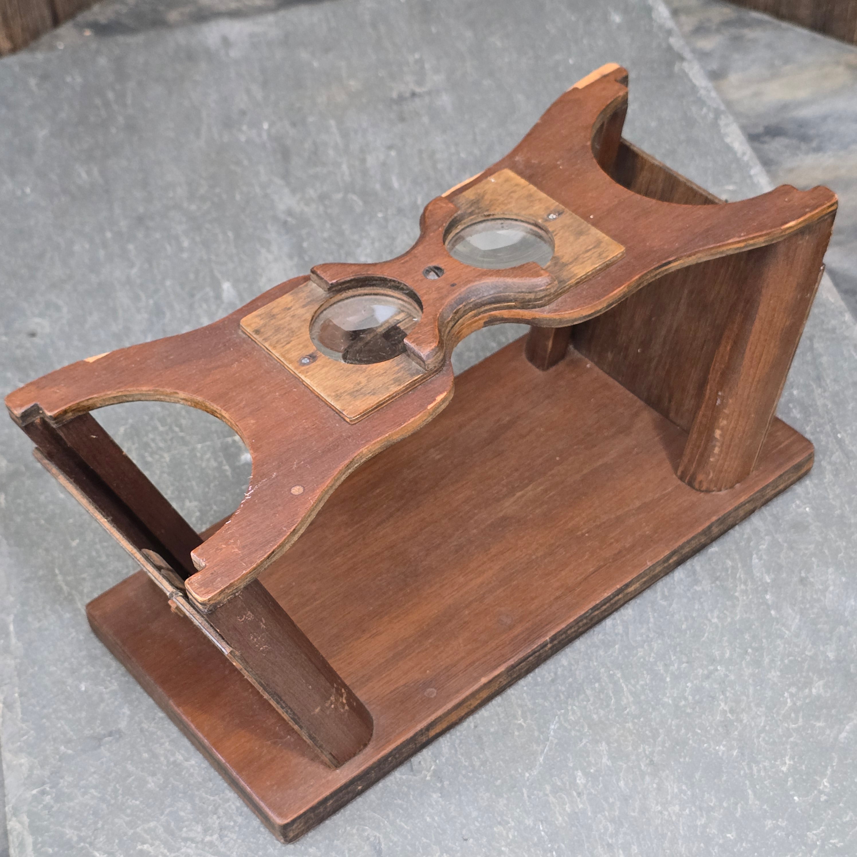 Antique Wooden Cheiroscope Medical Device Eye Doctor Lazy Eye Treatment Therapy