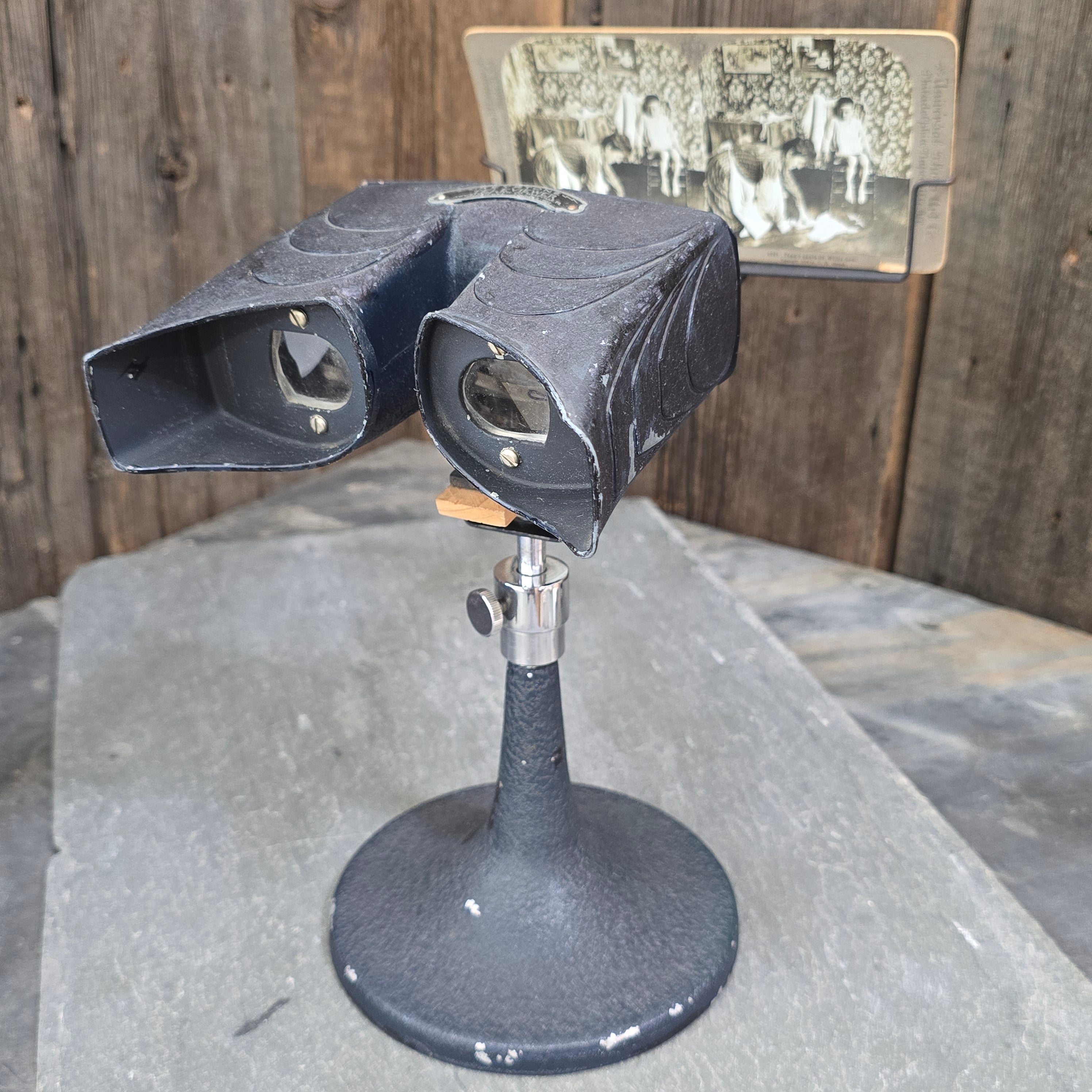 Antique 1920's Keystone Televiewer Stereoview Slide Photo Viewer Device Art Deco