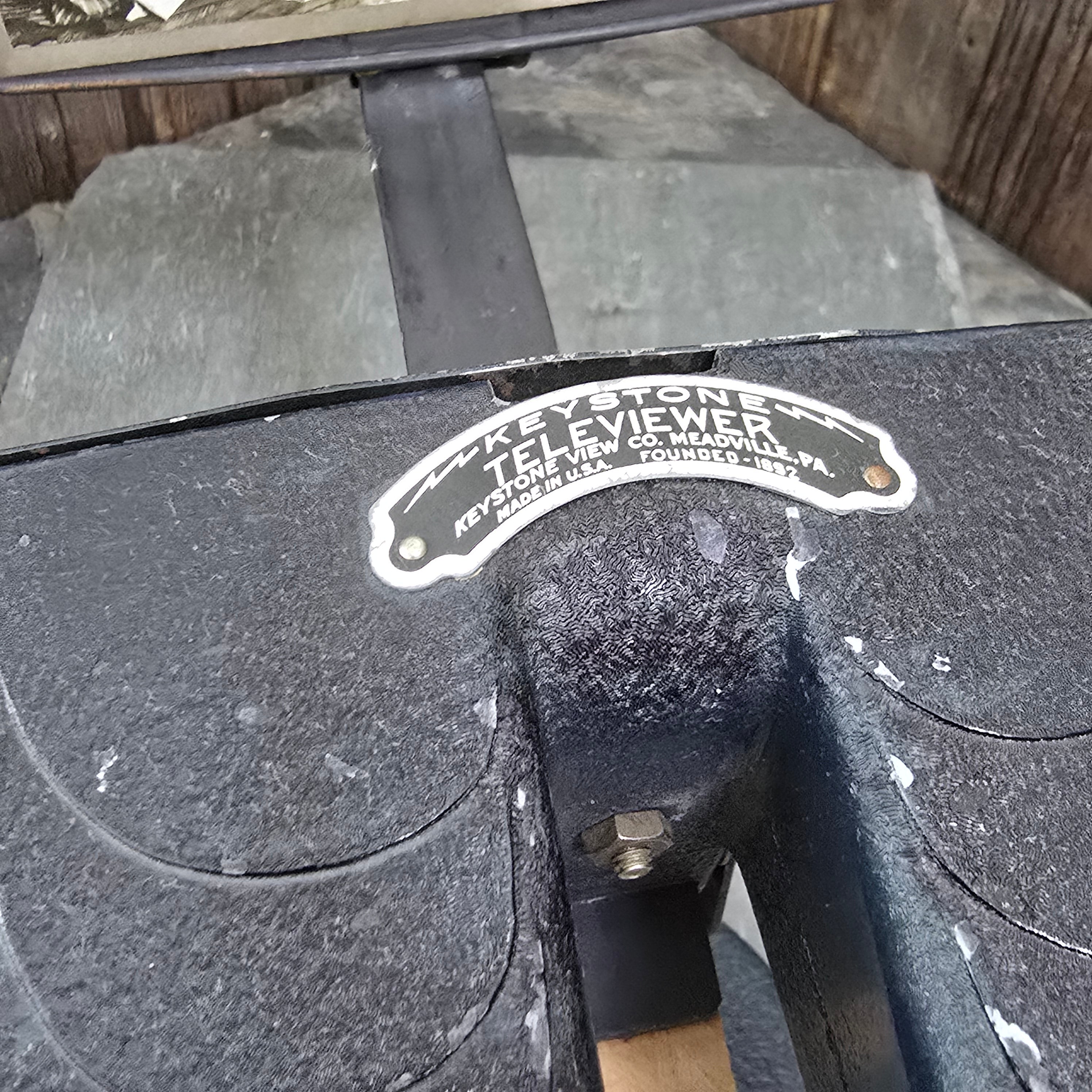 Antique 1920's Keystone Televiewer Stereoview Slide Photo Viewer Device Art Deco