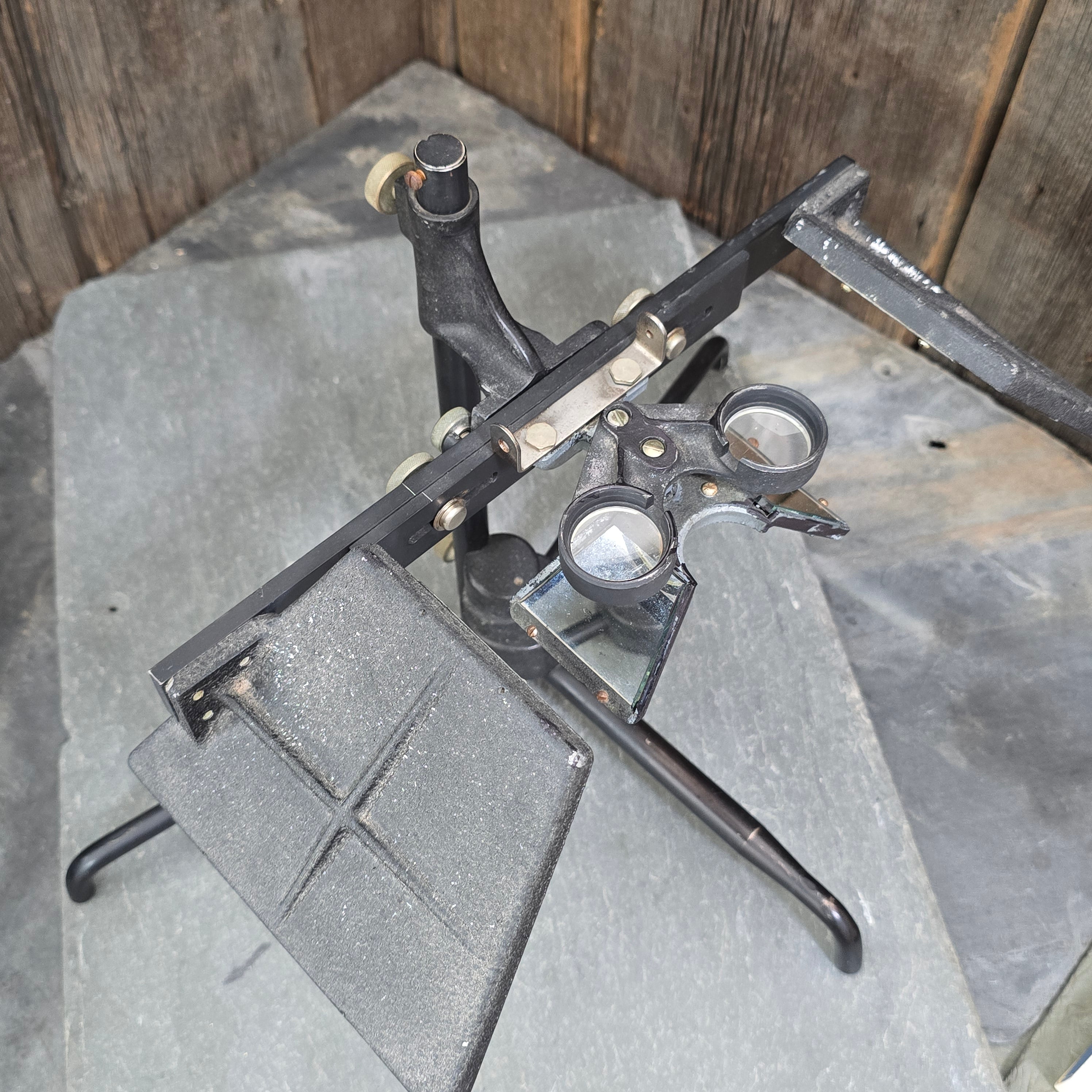 Vintage Ryker Model M-11 Reflecting Stereoscope Aerial Photograph Viewer Device