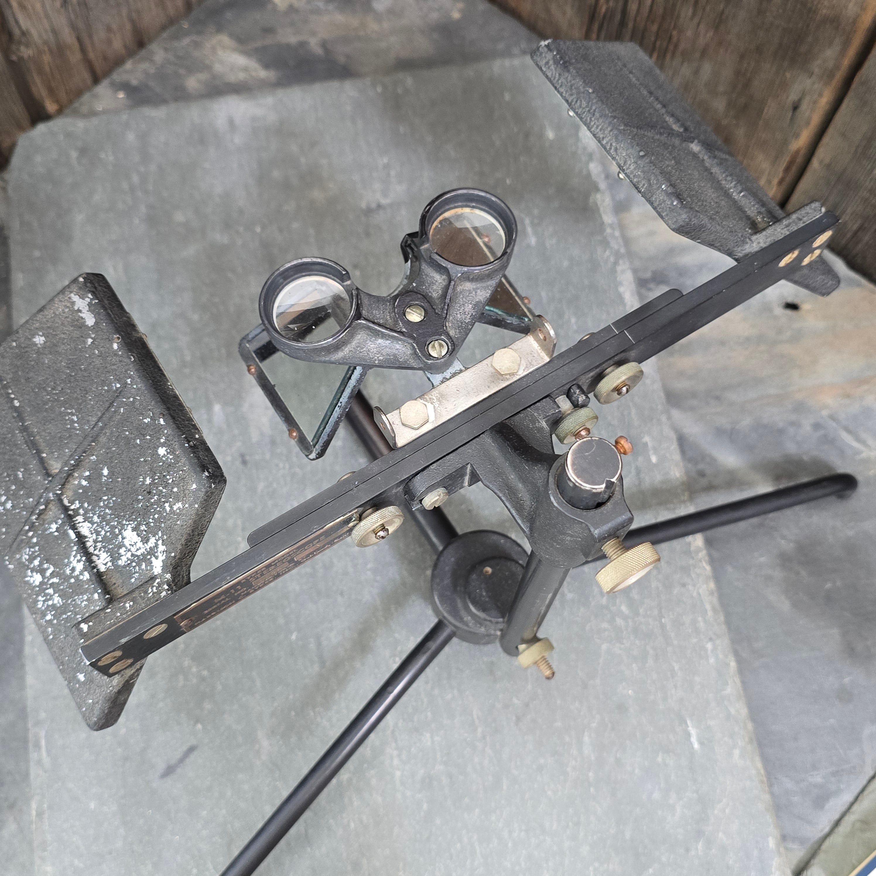 Vintage Ryker Model M-11 Reflecting Stereoscope Aerial Photograph Viewer Device